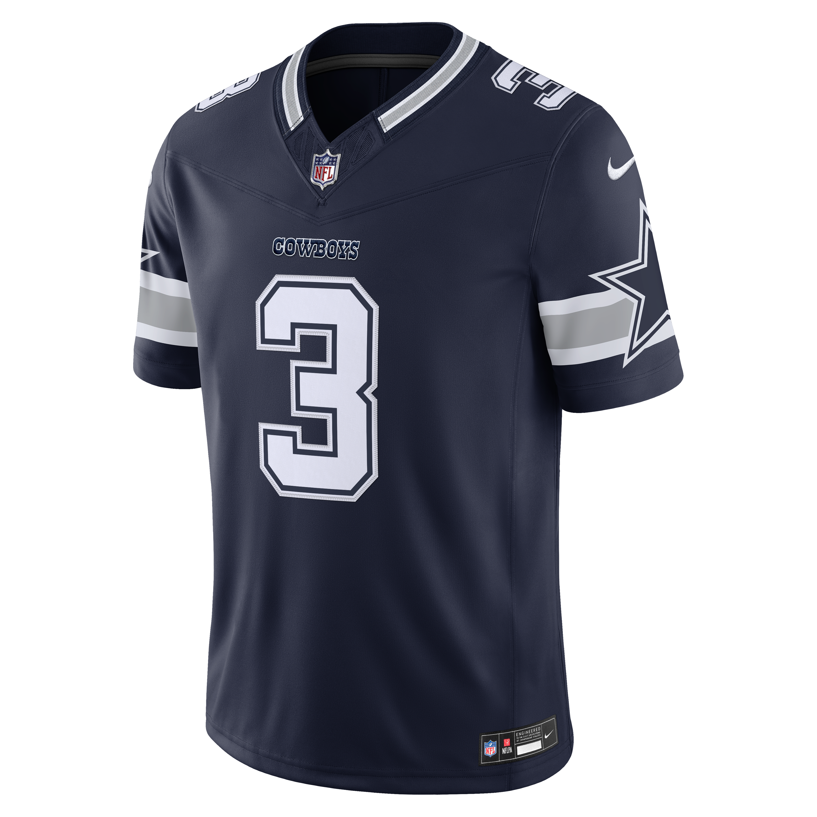 Maillot Nike George Pickens bleu marine Dallas Cowboys Team Vapor F.U.S.E. Stitched Limited pour homme