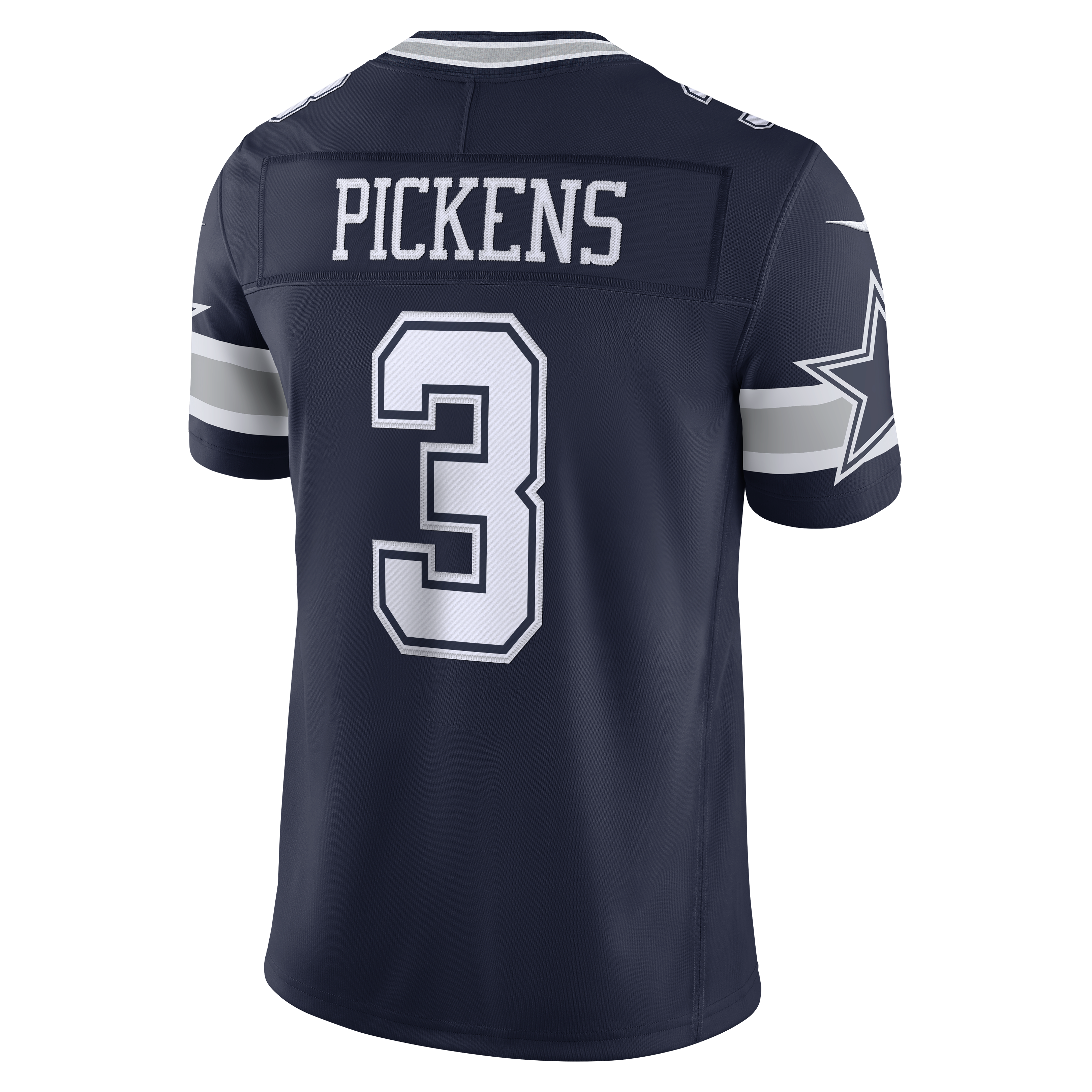 Maillot Nike George Pickens bleu marine Dallas Cowboys Team Vapor F.U.S.E. Stitched Limited pour homme