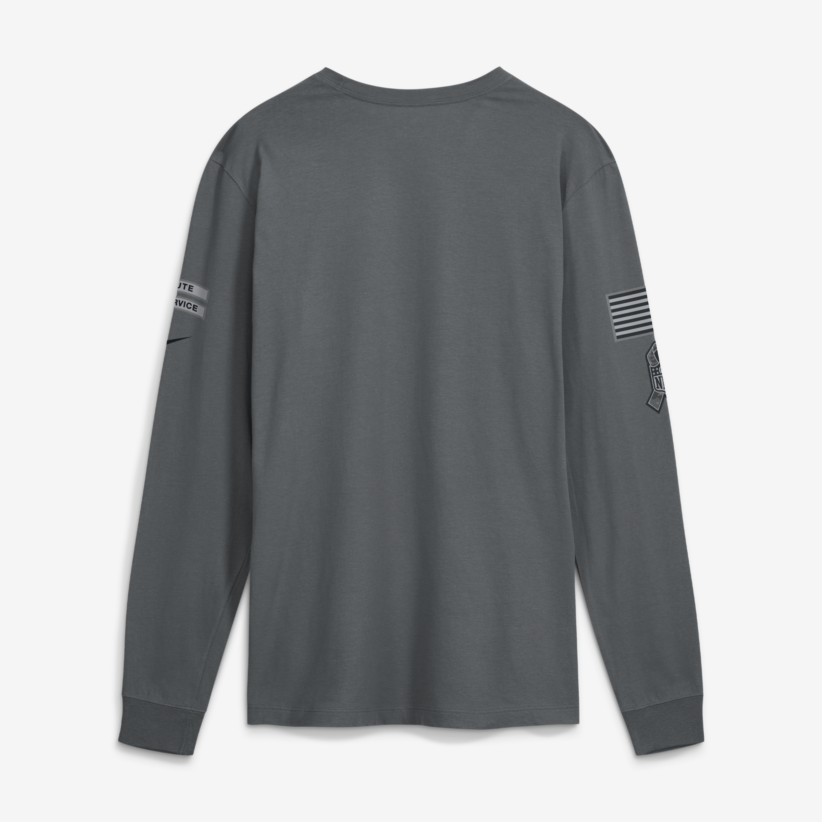 T-shirt à manches longues Nike gris Dallas Cowboys 2026 Salute to Service pour homme