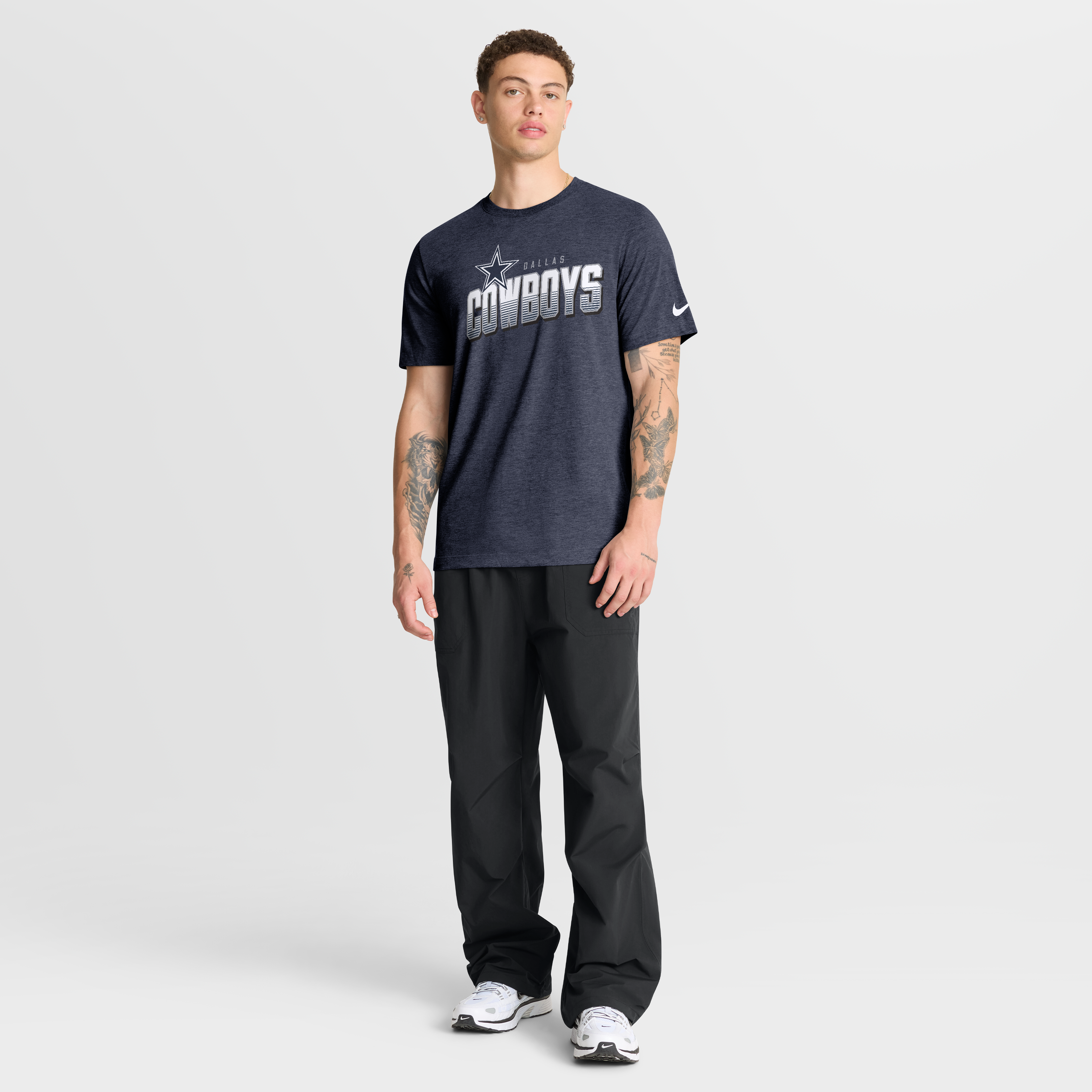 Men's Nike Gray Dallas Cowboys Believe The Game Tri-Blend T-Shirt