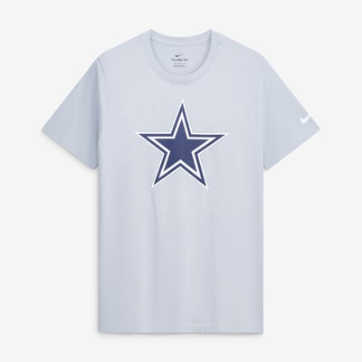 Dallas Cowboys Nike Essential Logo T-Shirt - Gray