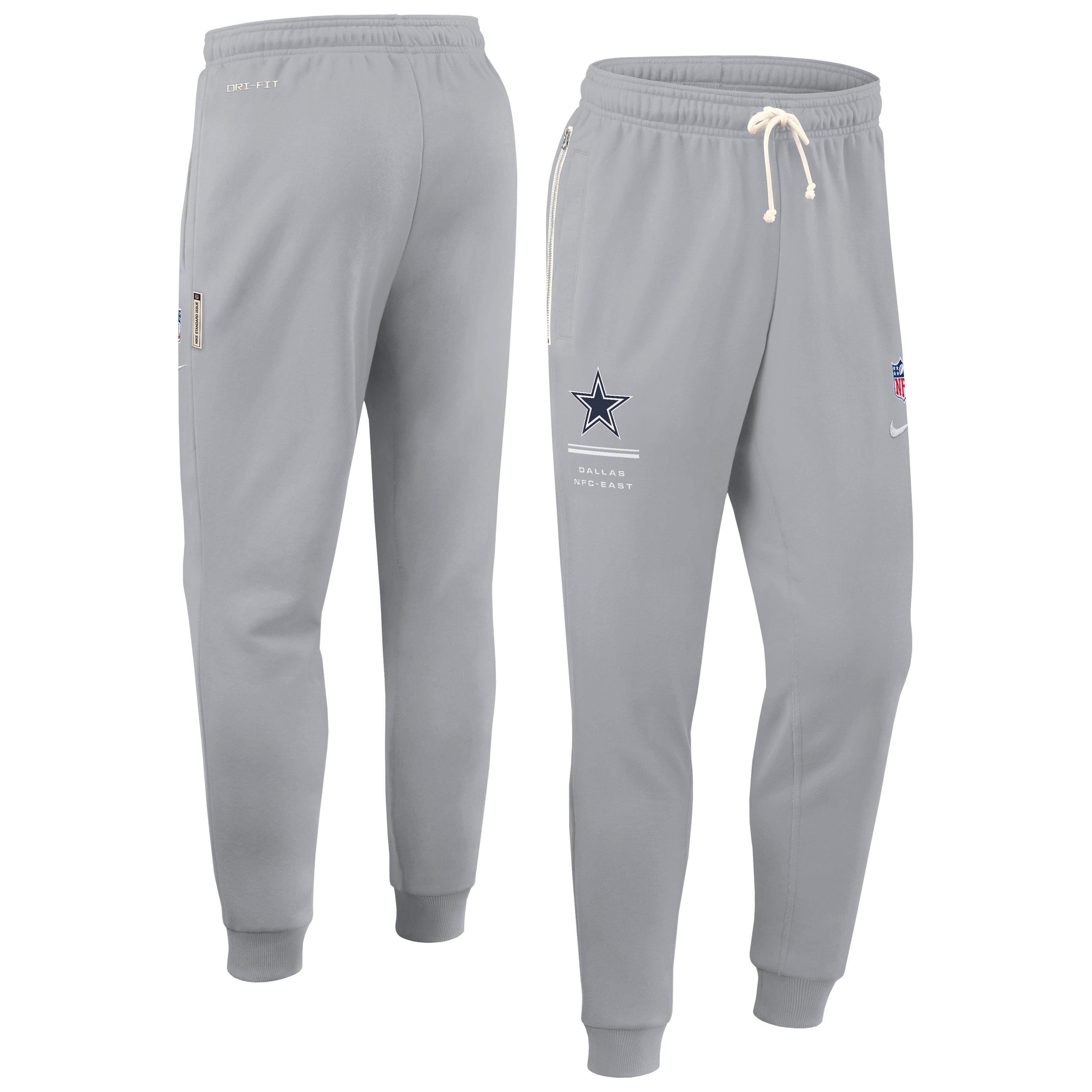 Men's Nike Gray Dallas Cowboys Sideline Standard Issue Touchback Kick Dri-FIT Taper Pants
