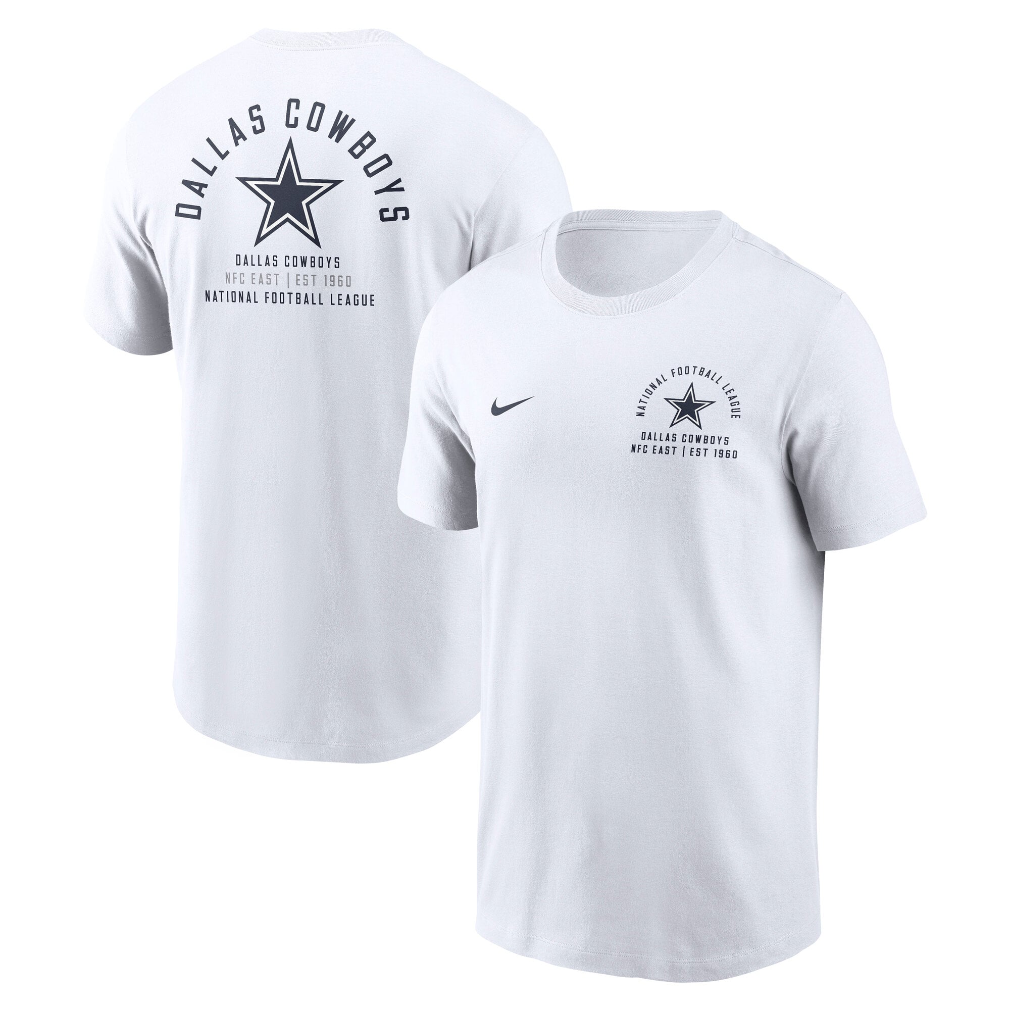 Men's Nike Gray Dallas Cowboys Split Logo T-Shirt