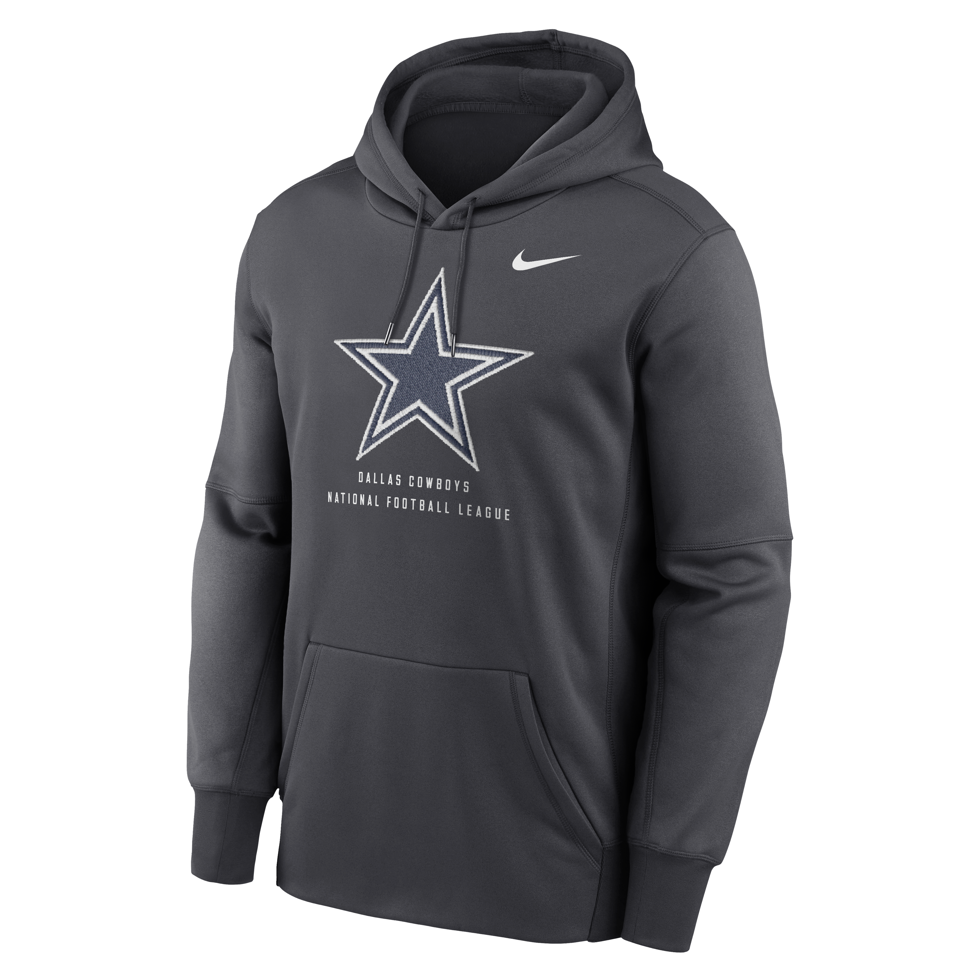 Men's Nike Navy Dallas Cowboys Toss Sweep Therma-FIT Hoodie