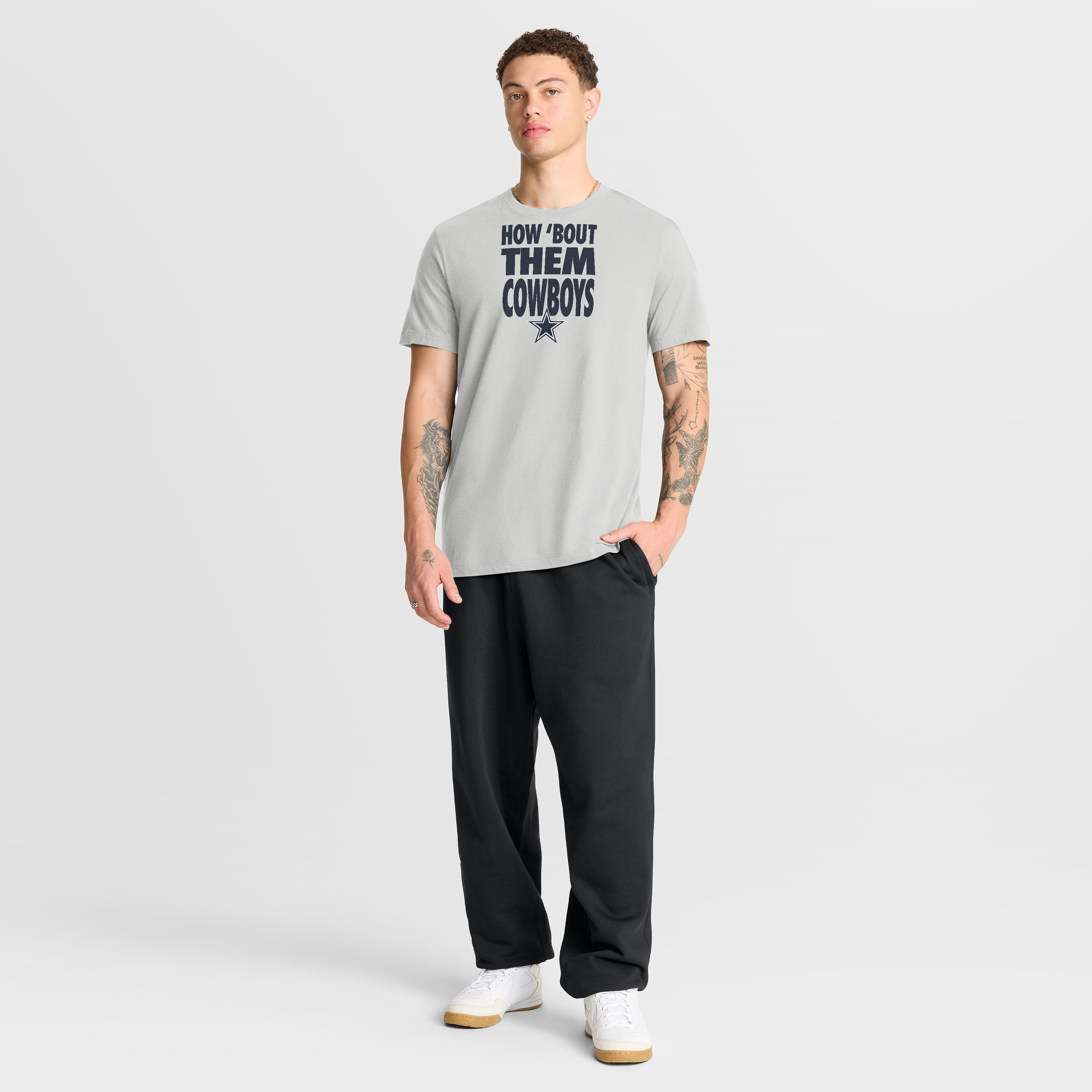 Men's Nike Gray Dallas Cowboys We Run This T-Shirt