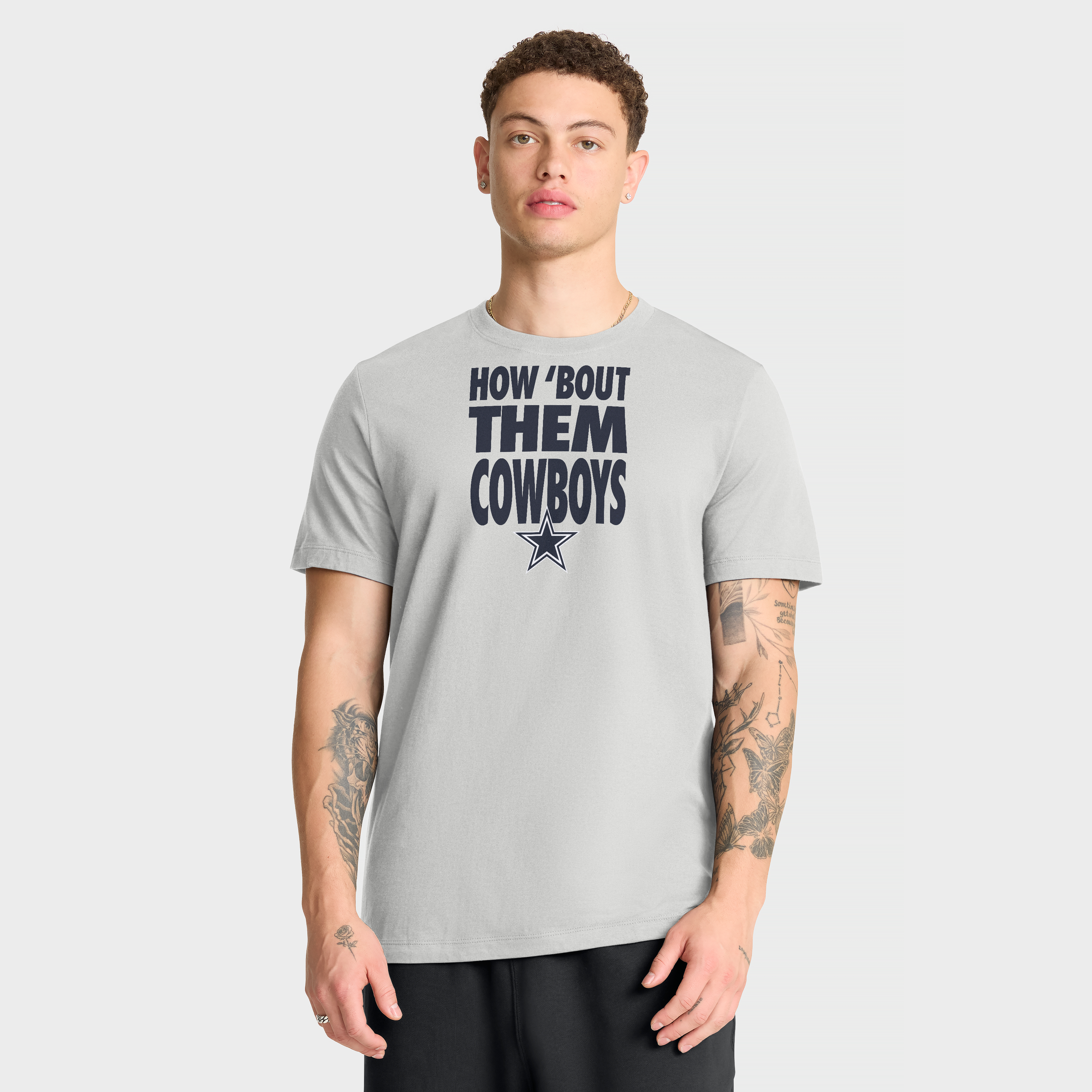 Men's Nike Gray Dallas Cowboys We Run This T-Shirt