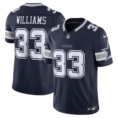 Javonte Williams Dallas Cowboys Nike Team Vapor F.U.S.E. Stitched Limited Jersey - Navy