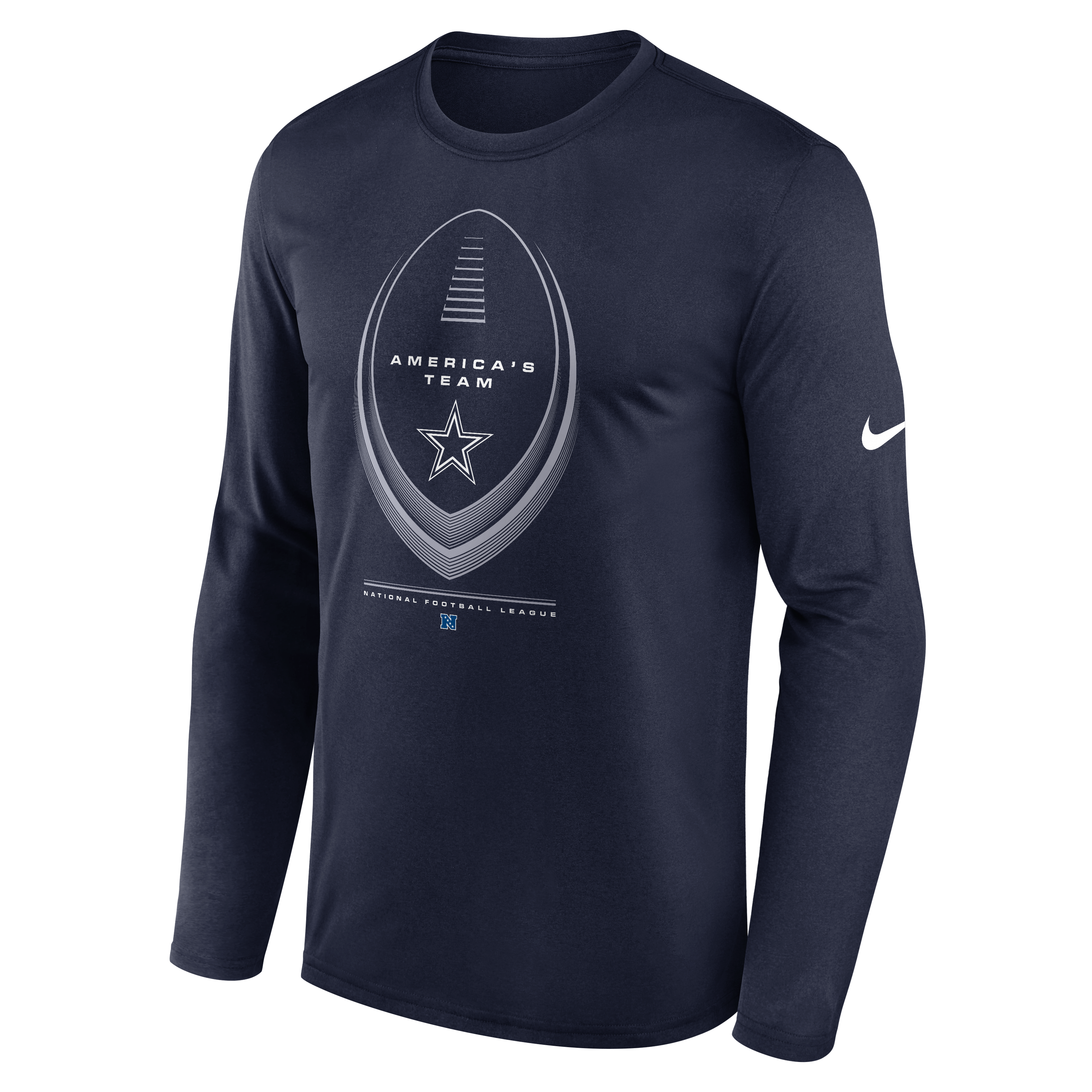 Men's Nike Navy Dallas Cowboys Legend Icon Dri-FIT Long Sleeve T-Shirt