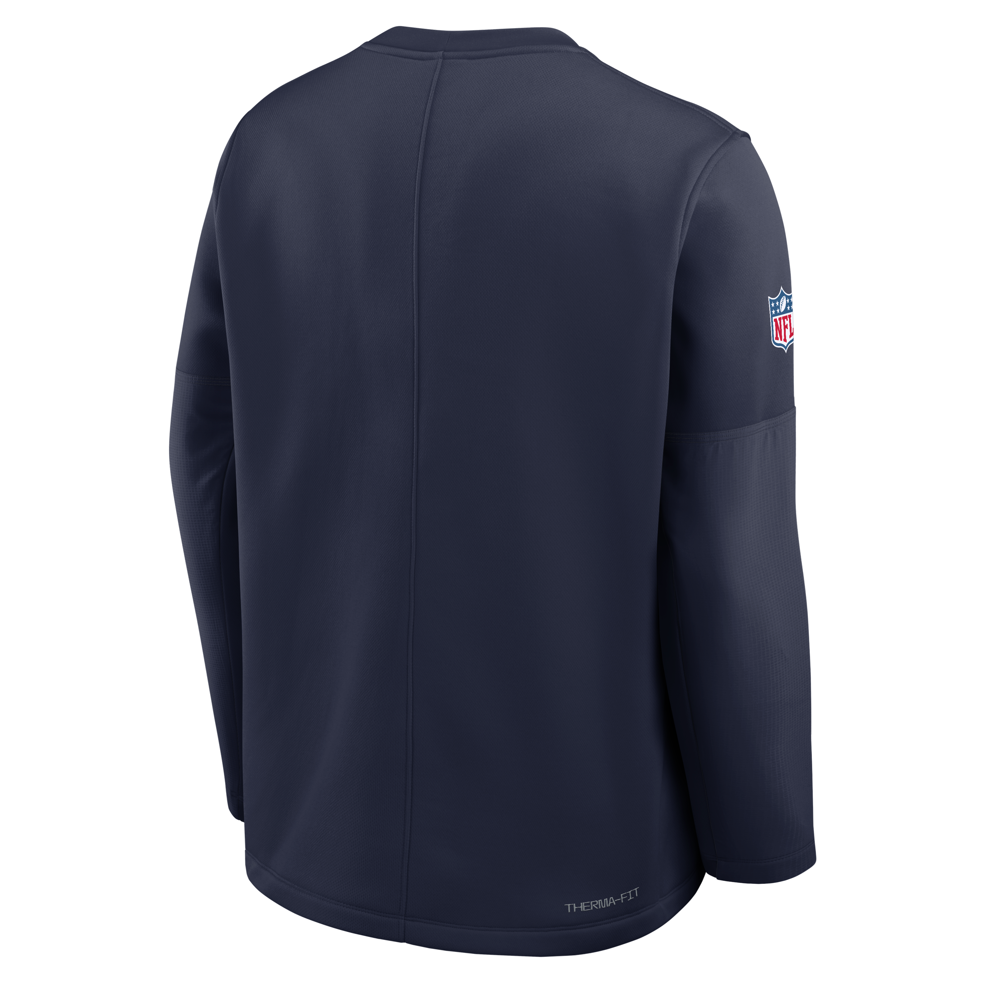Sweat-shirt Nike Therma-FIT mi-lourd pour homme, bleu marine, Dallas Cowboys, édition spéciale entraîneurs.