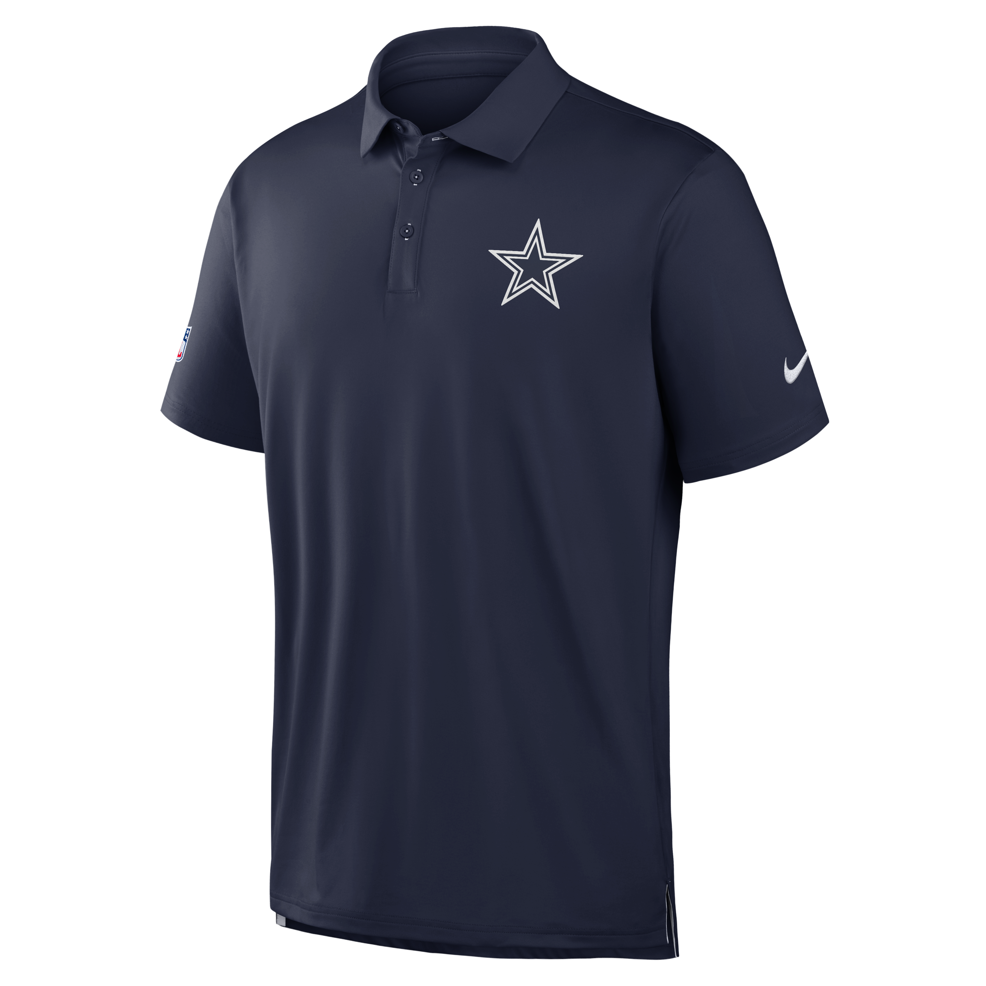 Polo Nike blanc Dallas Cowboys Sideline Dri-FIT Tour pour homme