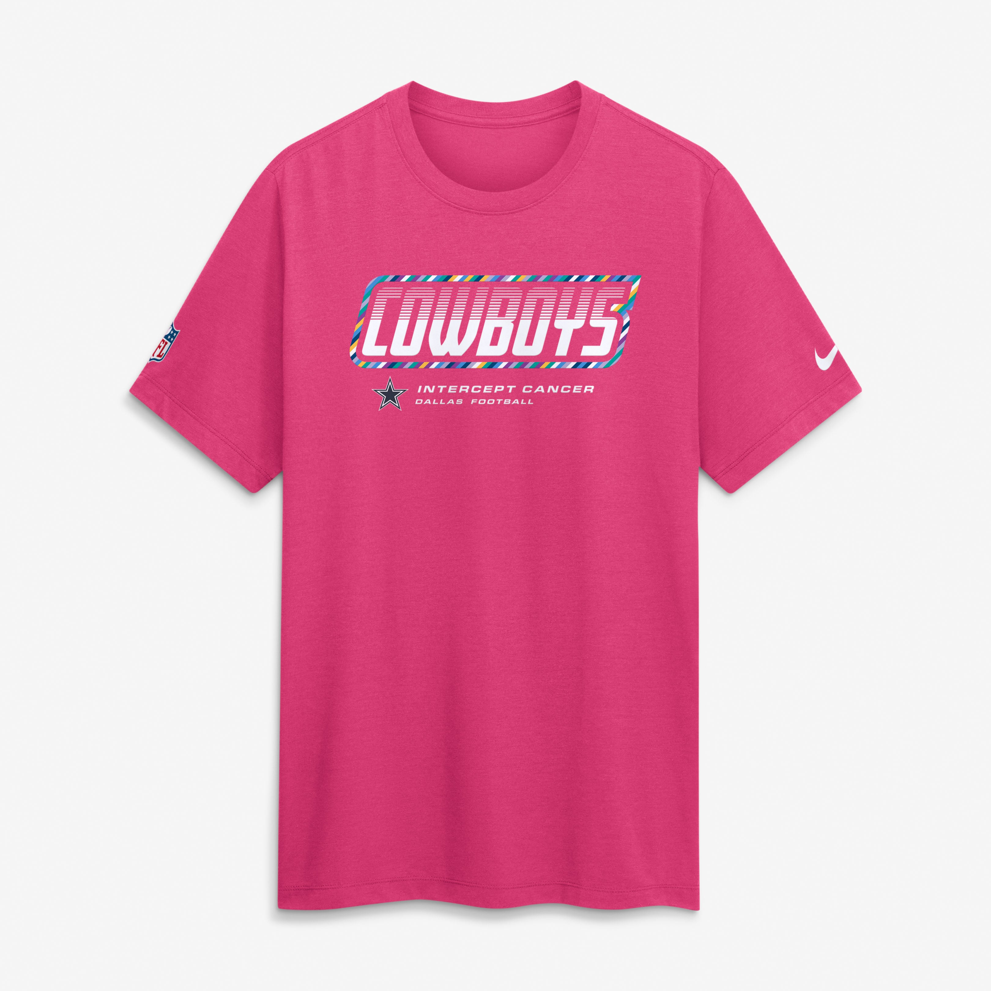 Camiseta Nike rosa para hombre de los Dallas Cowboys de la NFL 2026 ...