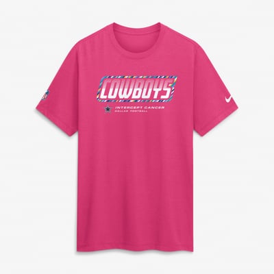 Dallas Cowboys Nike 2026 NFL Crucial Catch Tri-Blend Dri-FIT T-Shirt - Pink