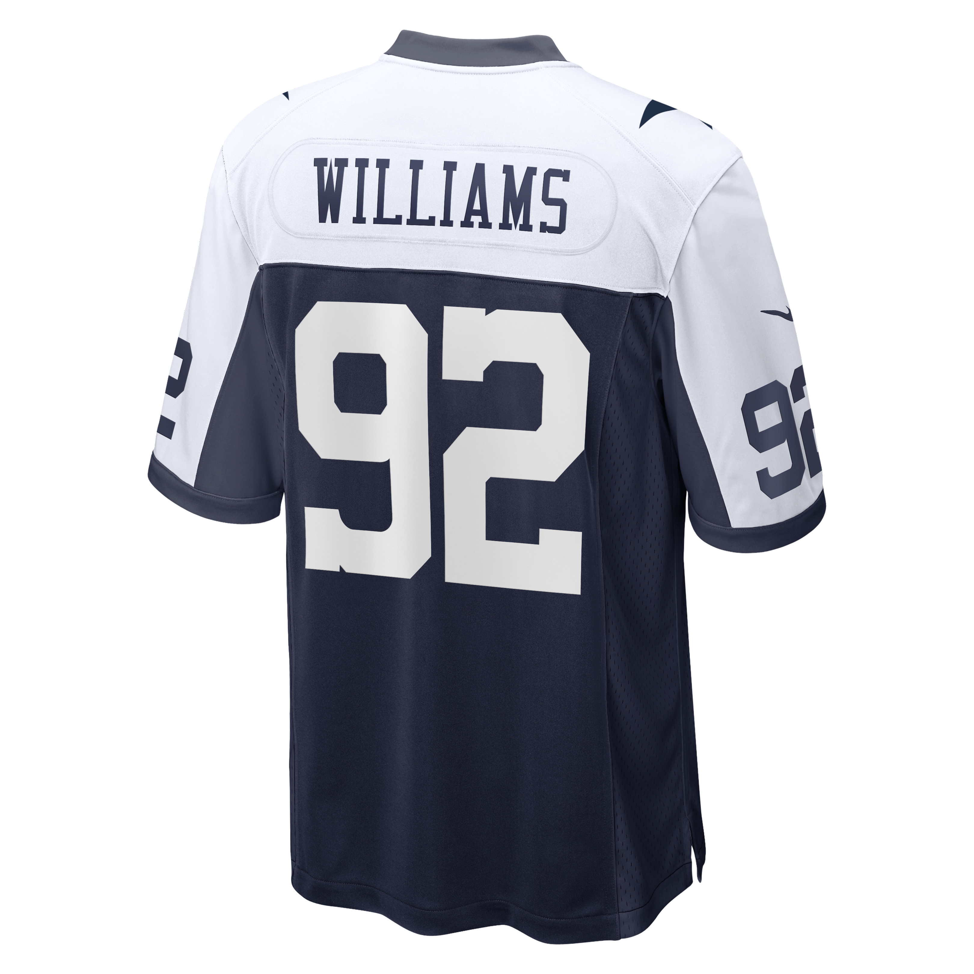 Maillot de match Nike Quinnen Williams blanc des Dallas Cowboys pour homme