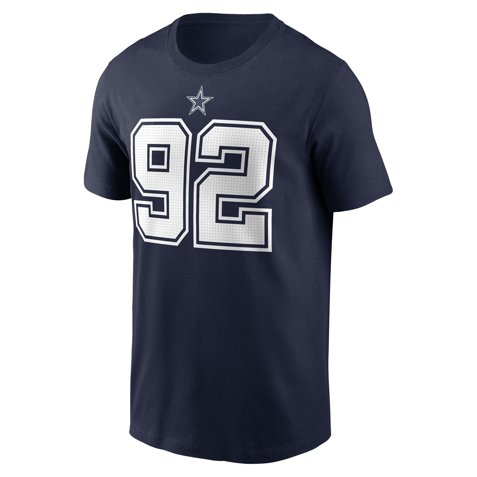 T-shirt Nike Quinnen Williams bleu marine Dallas Cowboys pour homme, avec nom et numéro