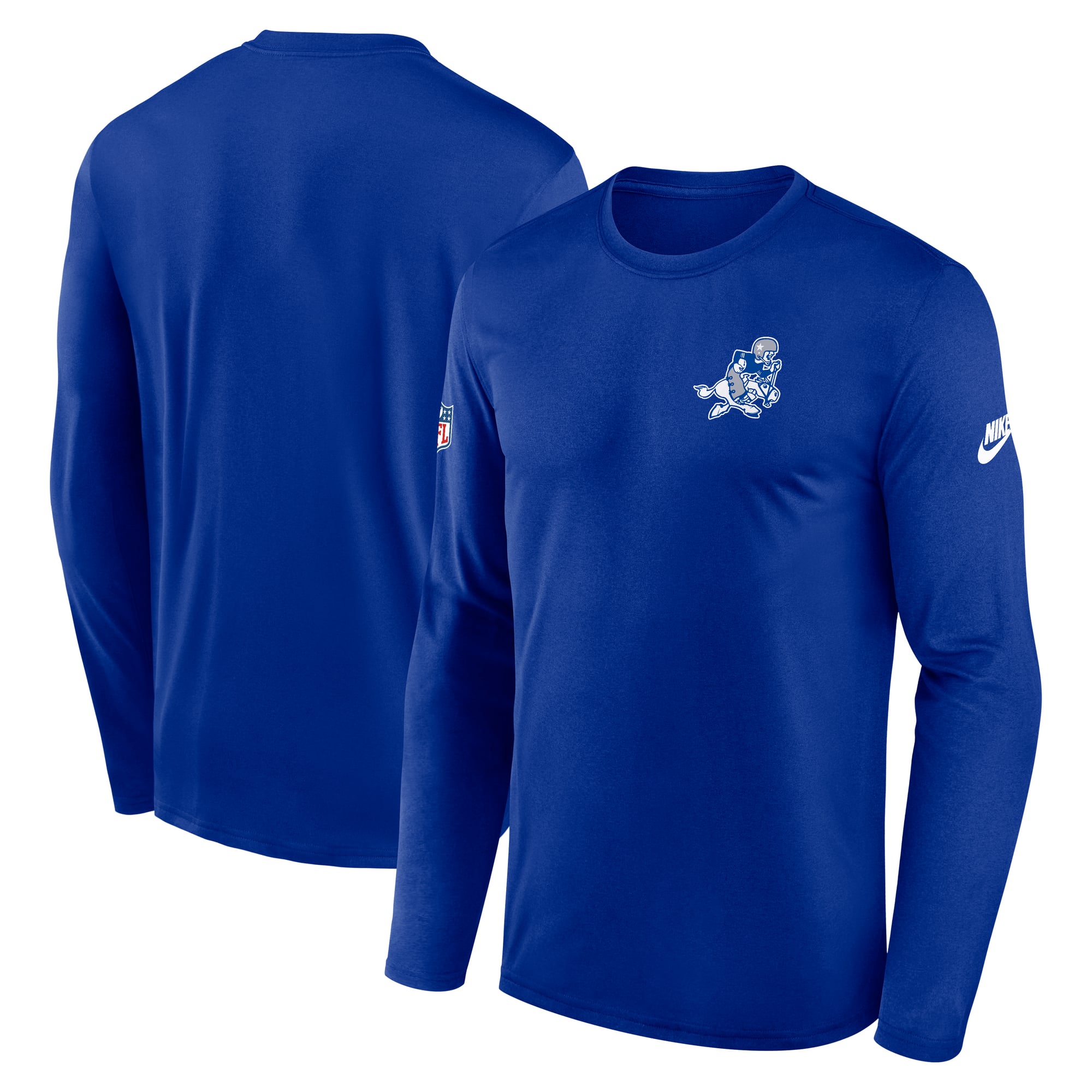 Men's Nike Navy Dallas Cowboys Legend Small Logo Dri-FIT Long Sleeve T-Shirt