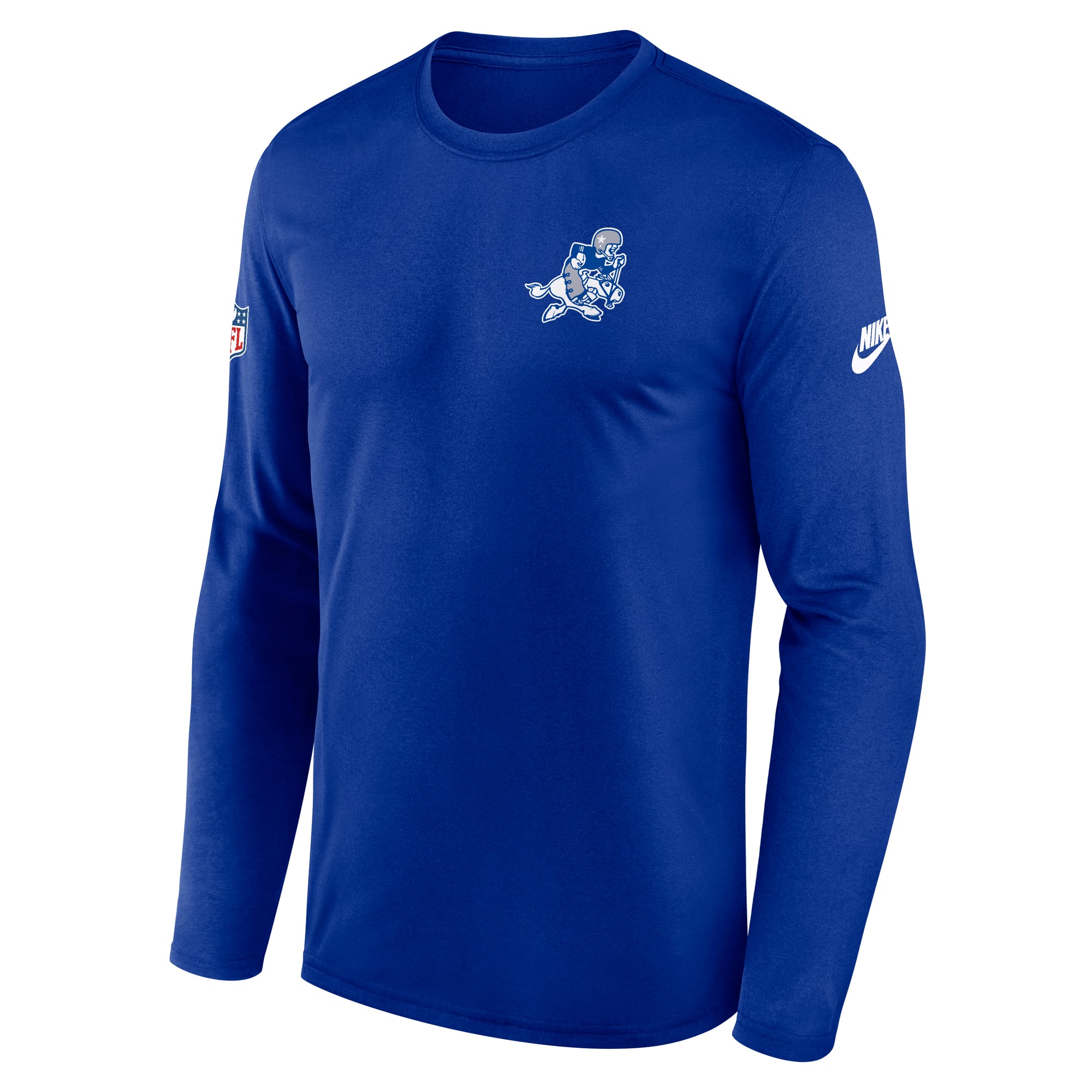 Men's Nike Navy Dallas Cowboys Legend Small Logo Dri-FIT Long Sleeve T-Shirt