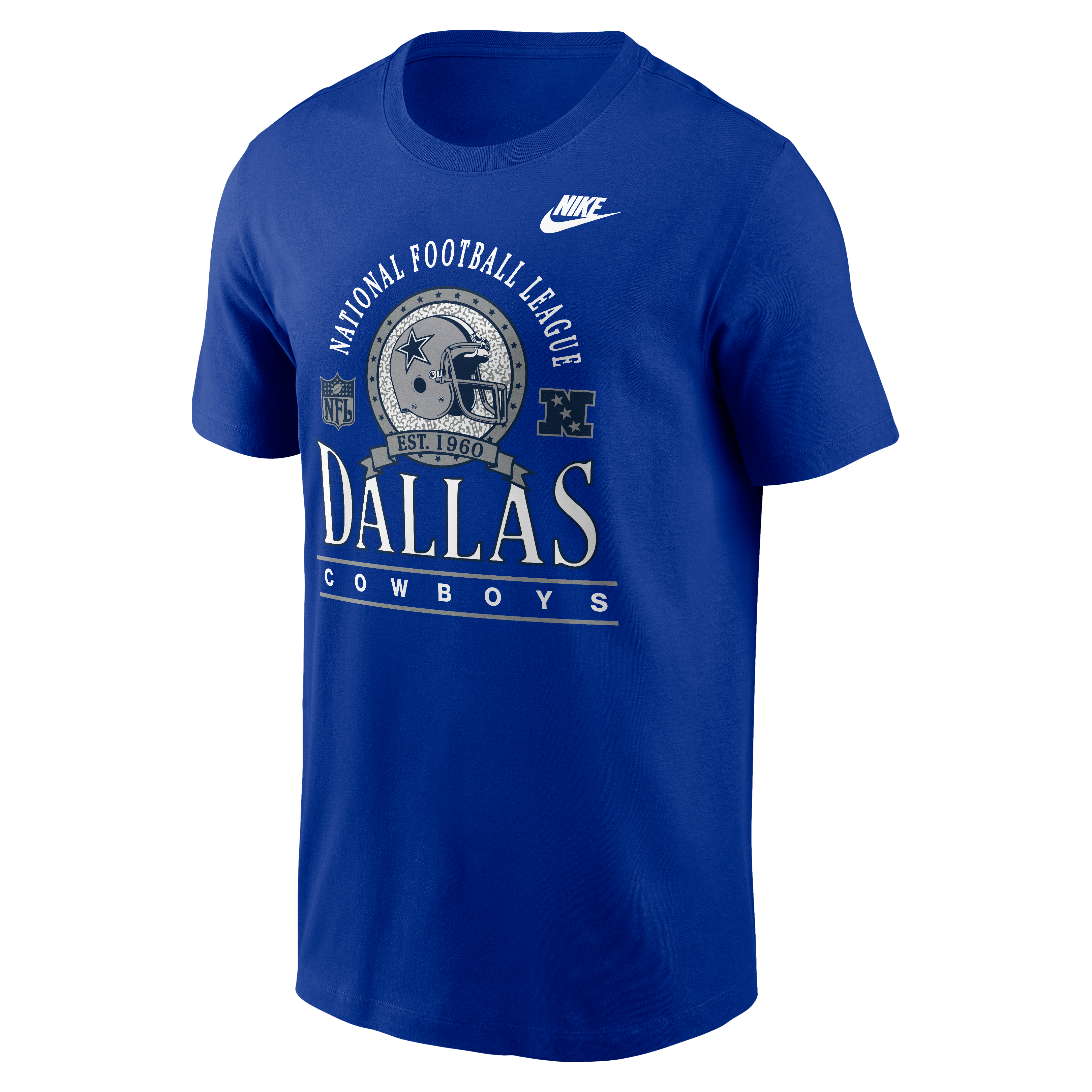 Men's Nike Royal Dallas Cowboys Rewind Team Spirit Essential Cotton T-Shirt
