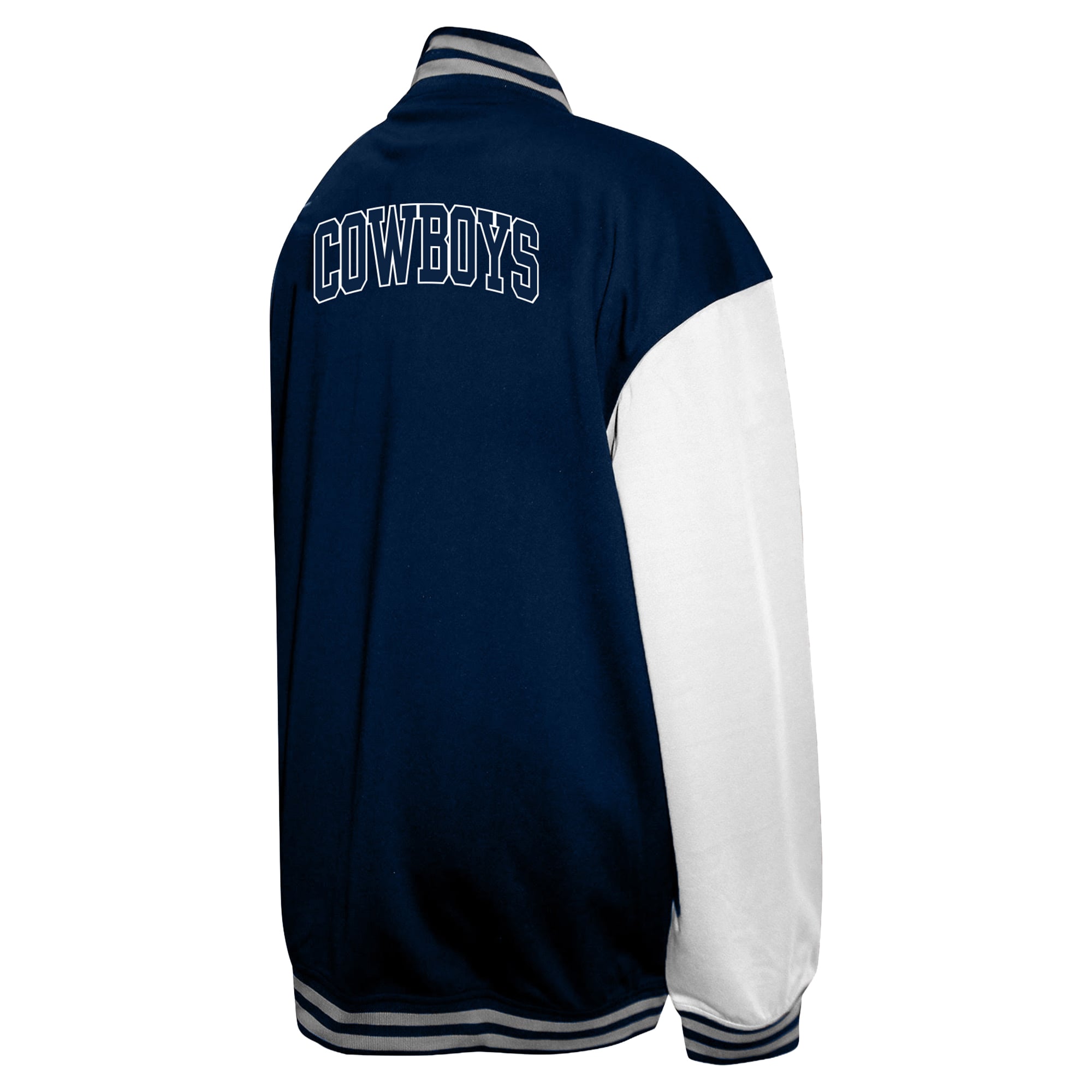 Men's Profile  Navy Dallas Cowboys Big & Tall Full-Snap Varsity Jacket