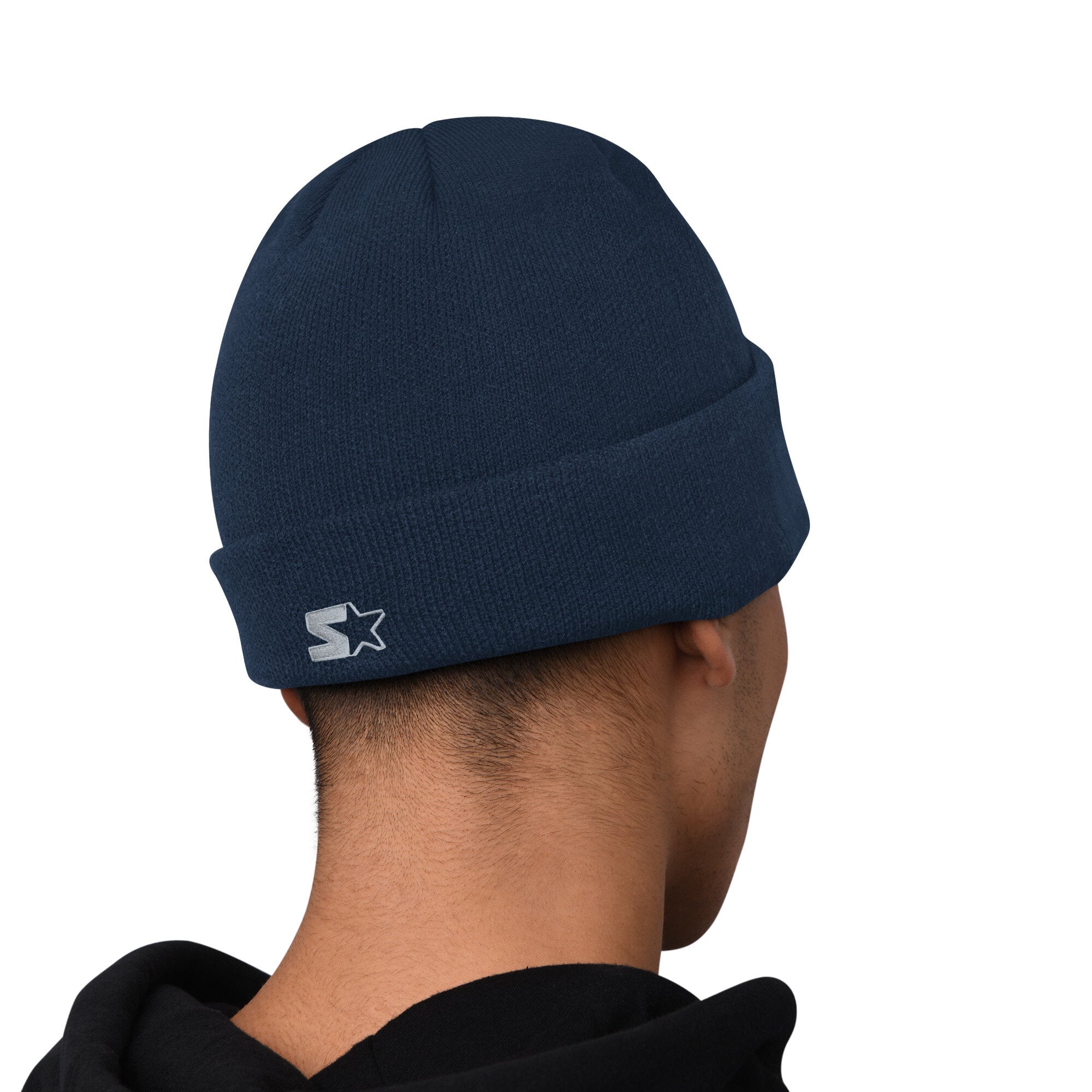 Men's Starter Navy Dallas Cowboys Hoodie and Cuffed Knit Hat Combo Pack