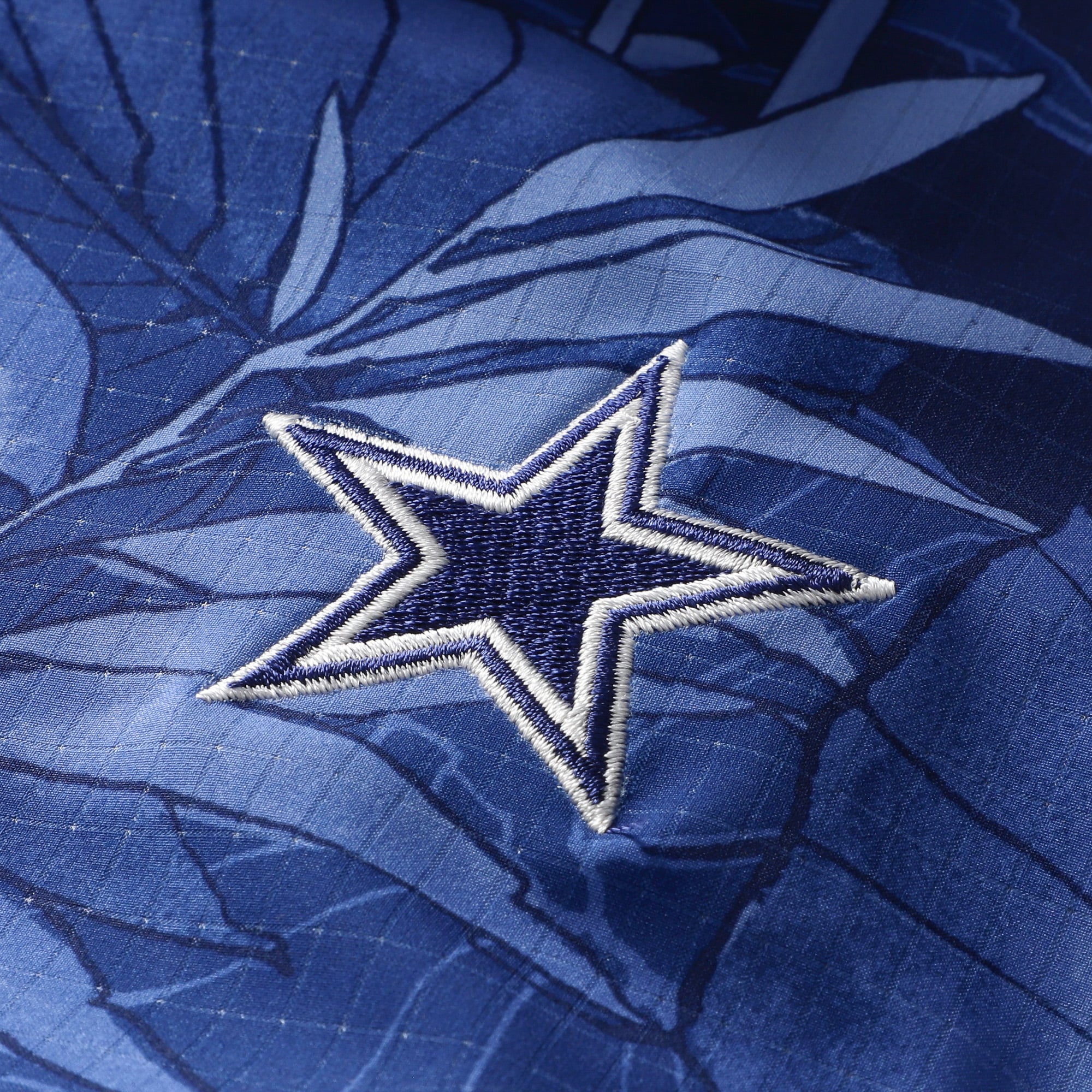 Chemise boutonnée bleu marine Dallas Cowboys Tommy Bahama pour homme, grande taille, Coast Nuevo Fronds IslandZone