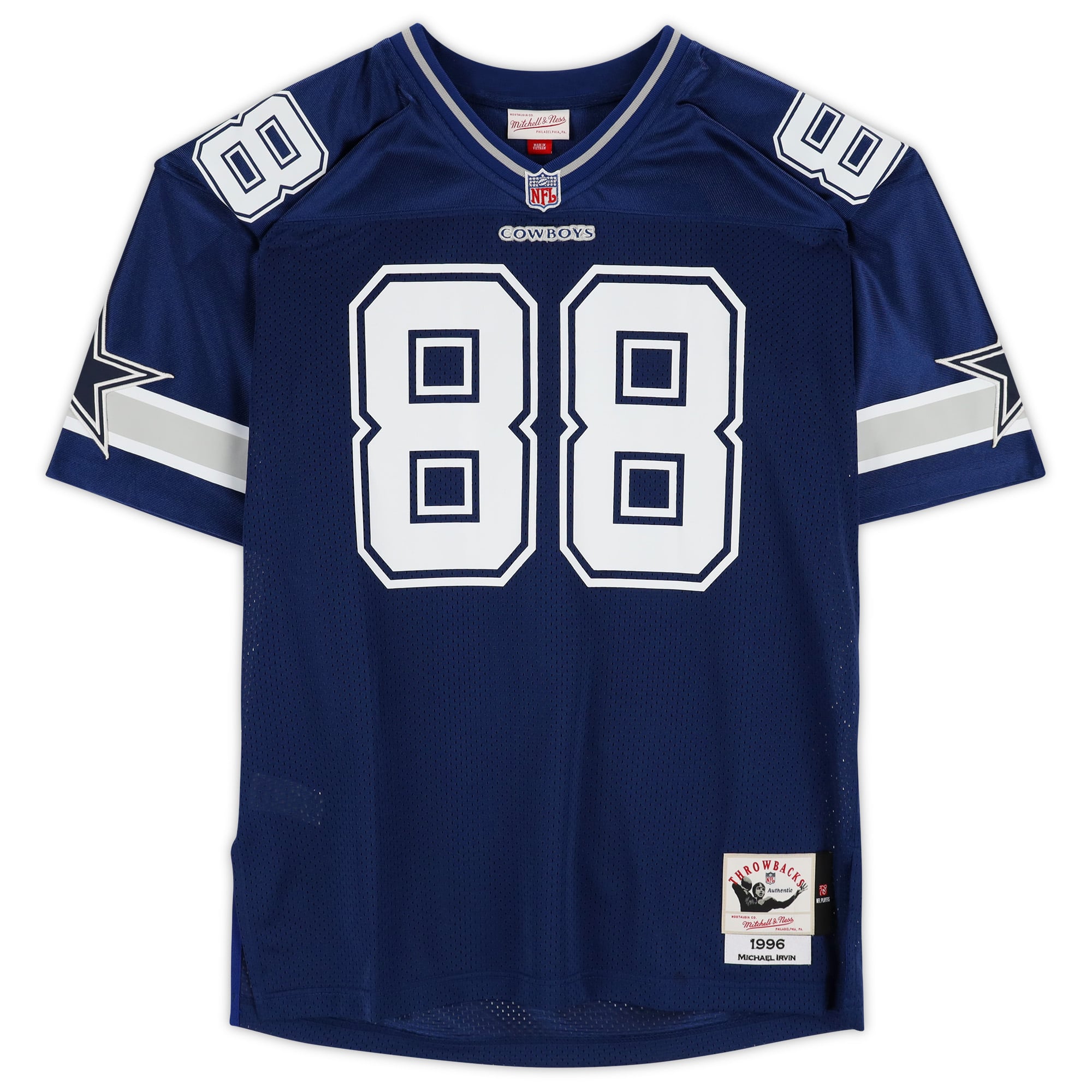 Michael Irvin Dallas Cowboys Autographed Blue 1996 Mitchell & Ness Authentic Jersey with "HOF 2007" Inscription
