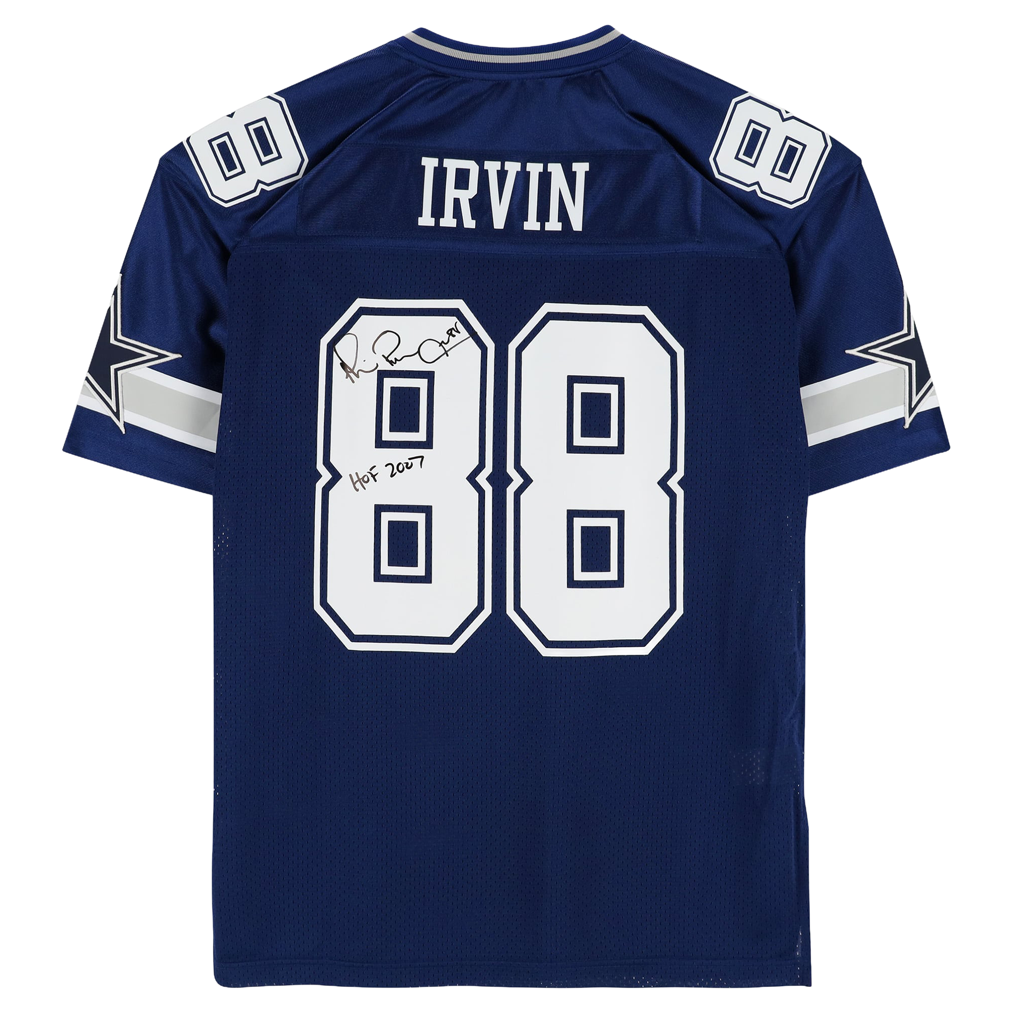 Michael Irvin Dallas Cowboys Autographed Blue 1996 Mitchell & Ness Authentic Jersey with "HOF 2007" Inscription