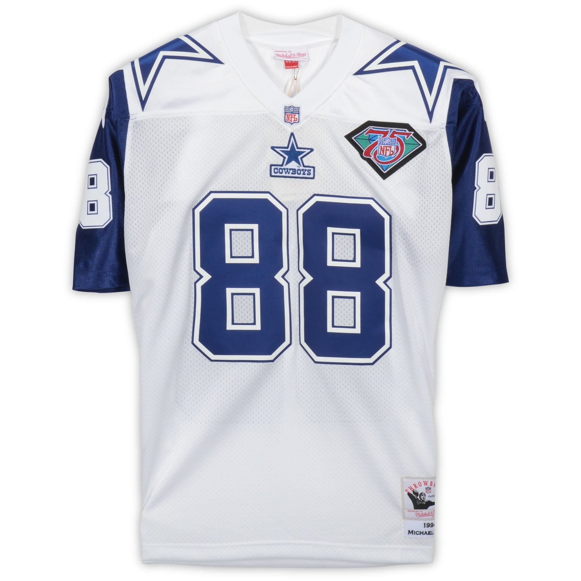 Michael Irvin Dallas Cowboys Autographed Mitchell & Ness White Alternate Authentic Jersey