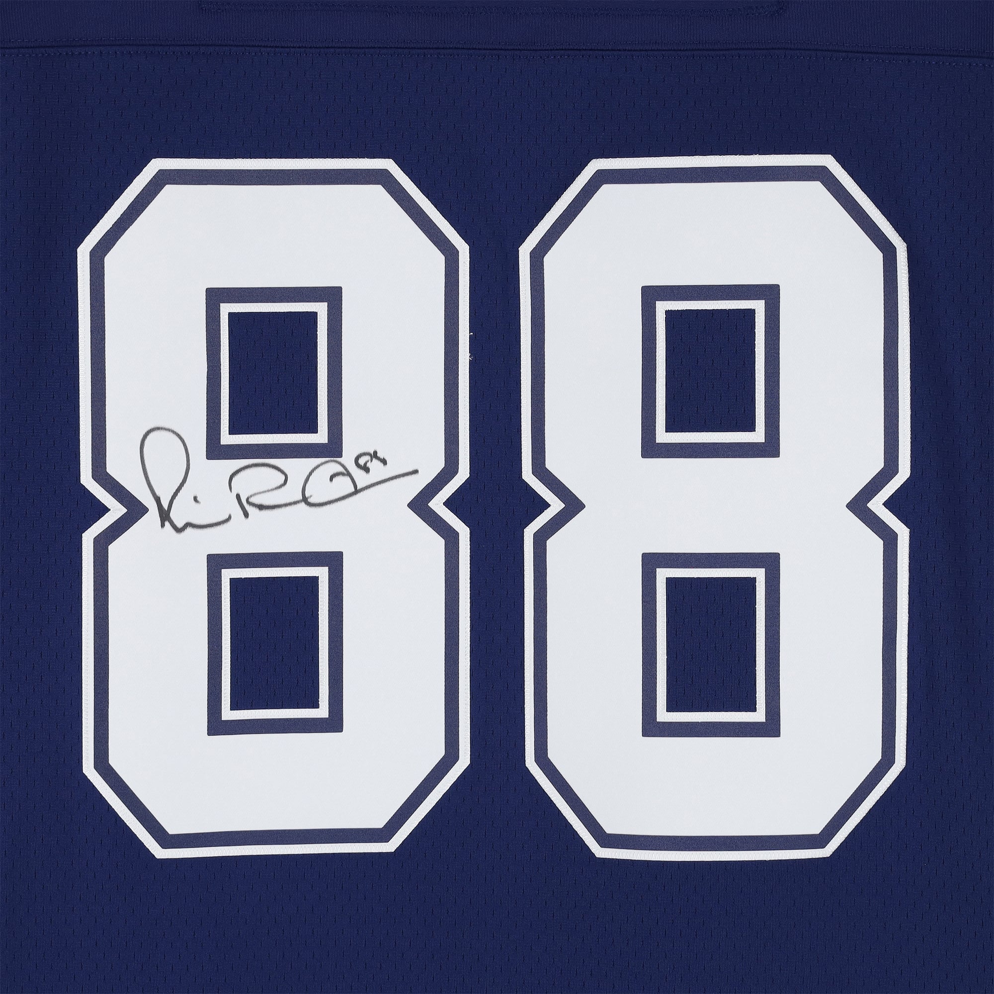 Maillot réplique Mitchell & Ness bleu marine autographié par Michael Irvin des Dallas Cowboys (1995)