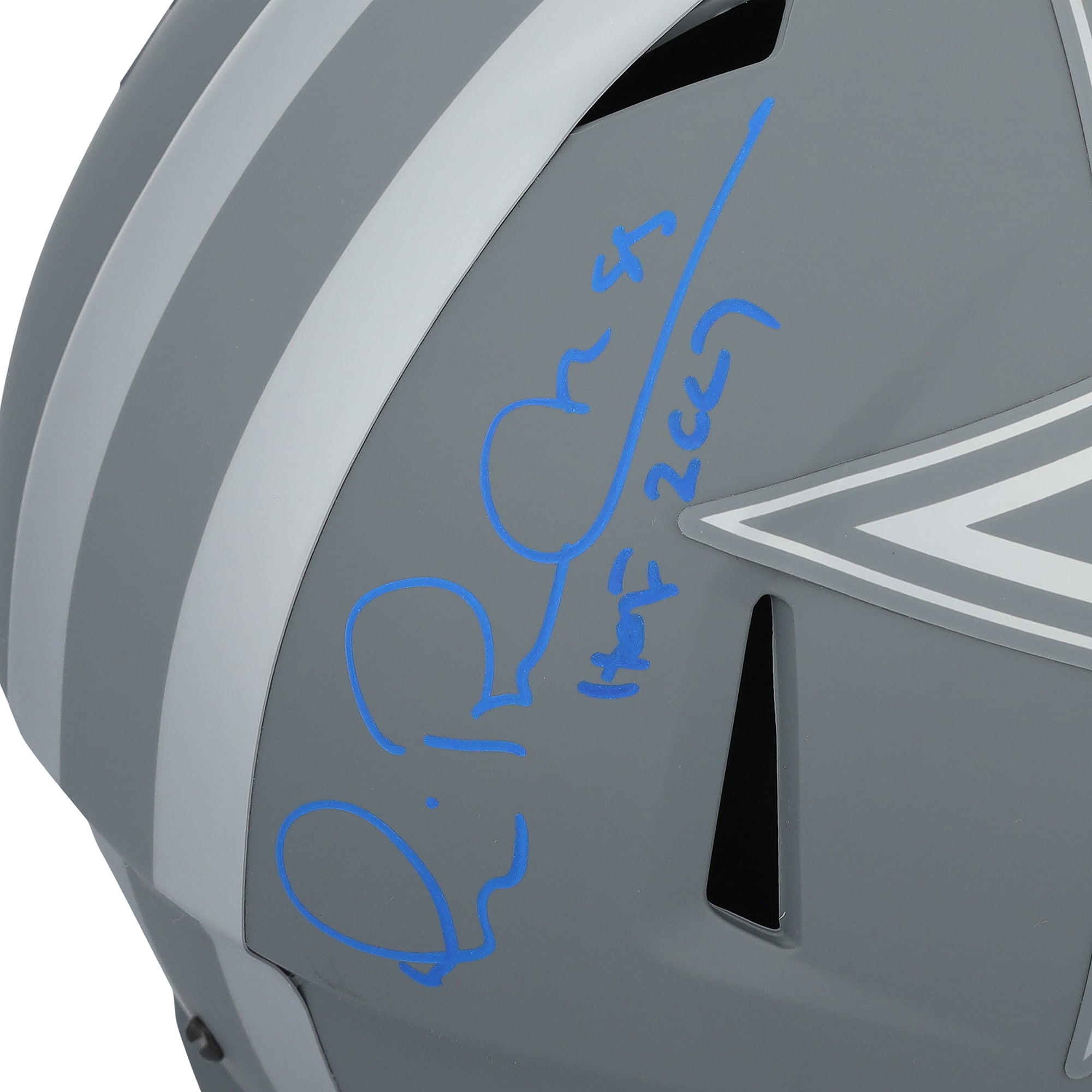 Michael Irvin Dallas Cowboys Autographed Riddell Slate Speed Replica Helmet with "HOF 07" Inscription