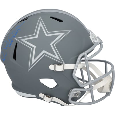 Michael Irvin Dallas Cowboys Autographed Fanatics Authentic Riddell Slate Speed Replica Helmet with "HOF 07" Inscription 