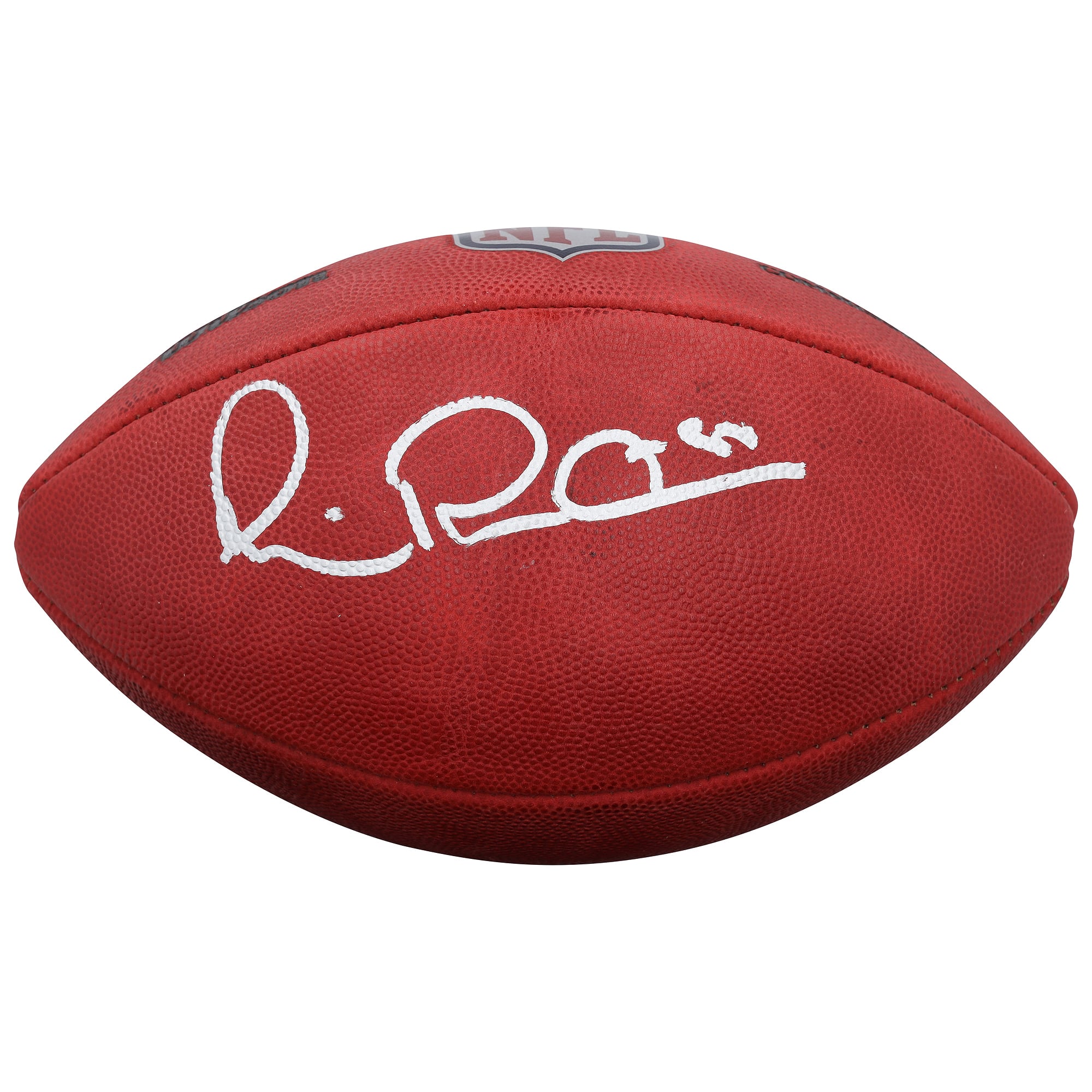 Ballon de football américain Wilson Duke en couleur, autographié par Michael Irvin des Dallas Cowboys.