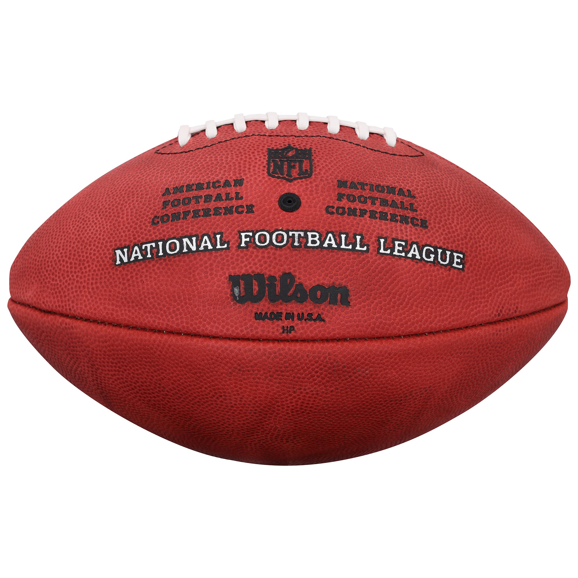 Ballon de football américain Wilson Duke en couleur, autographié par Michael Irvin des Dallas Cowboys, avec inscription « HOF 07 ».