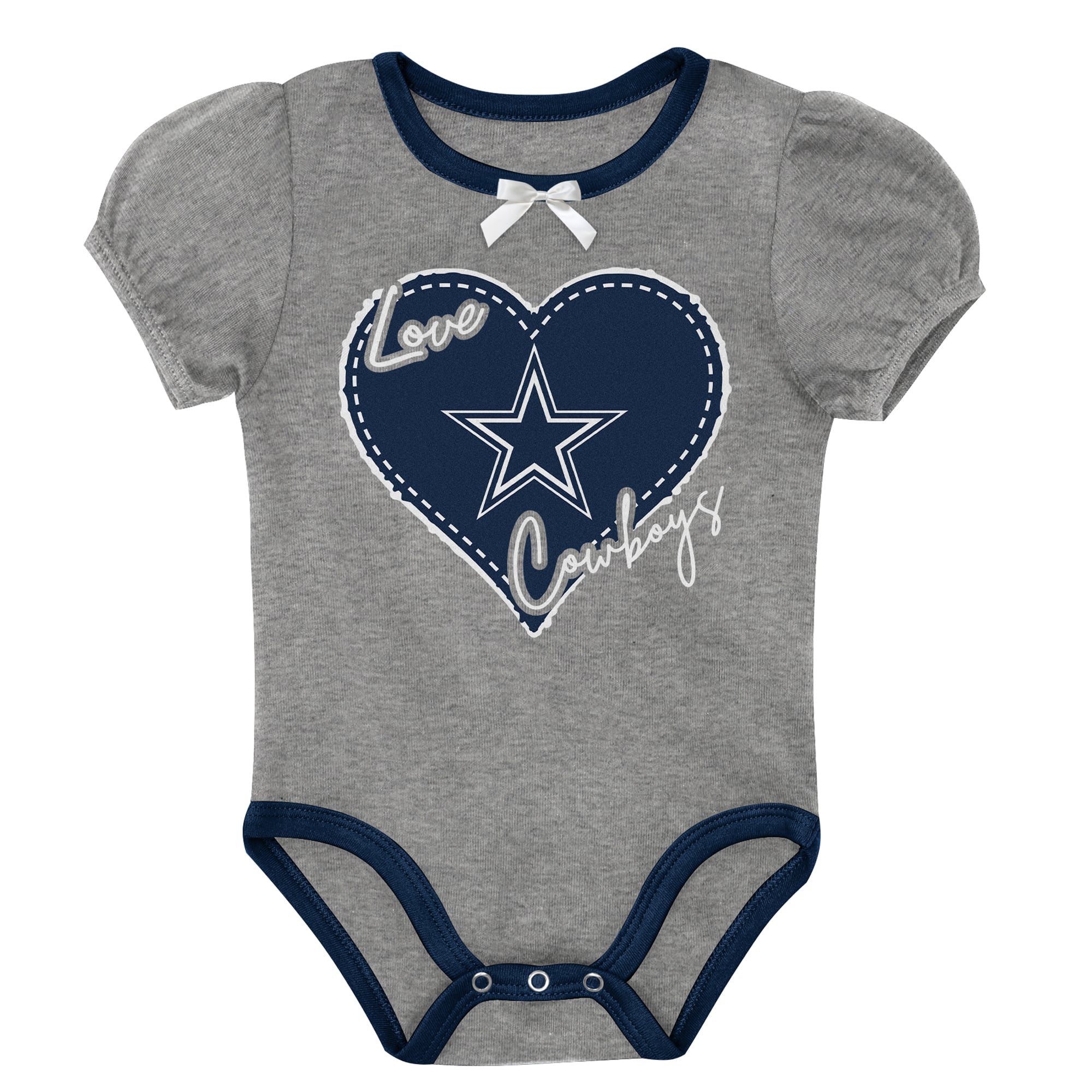 Ensemble deux pièces pour nouveau-né Outerstuff Navy Dallas Cowboys Star Power Creeper