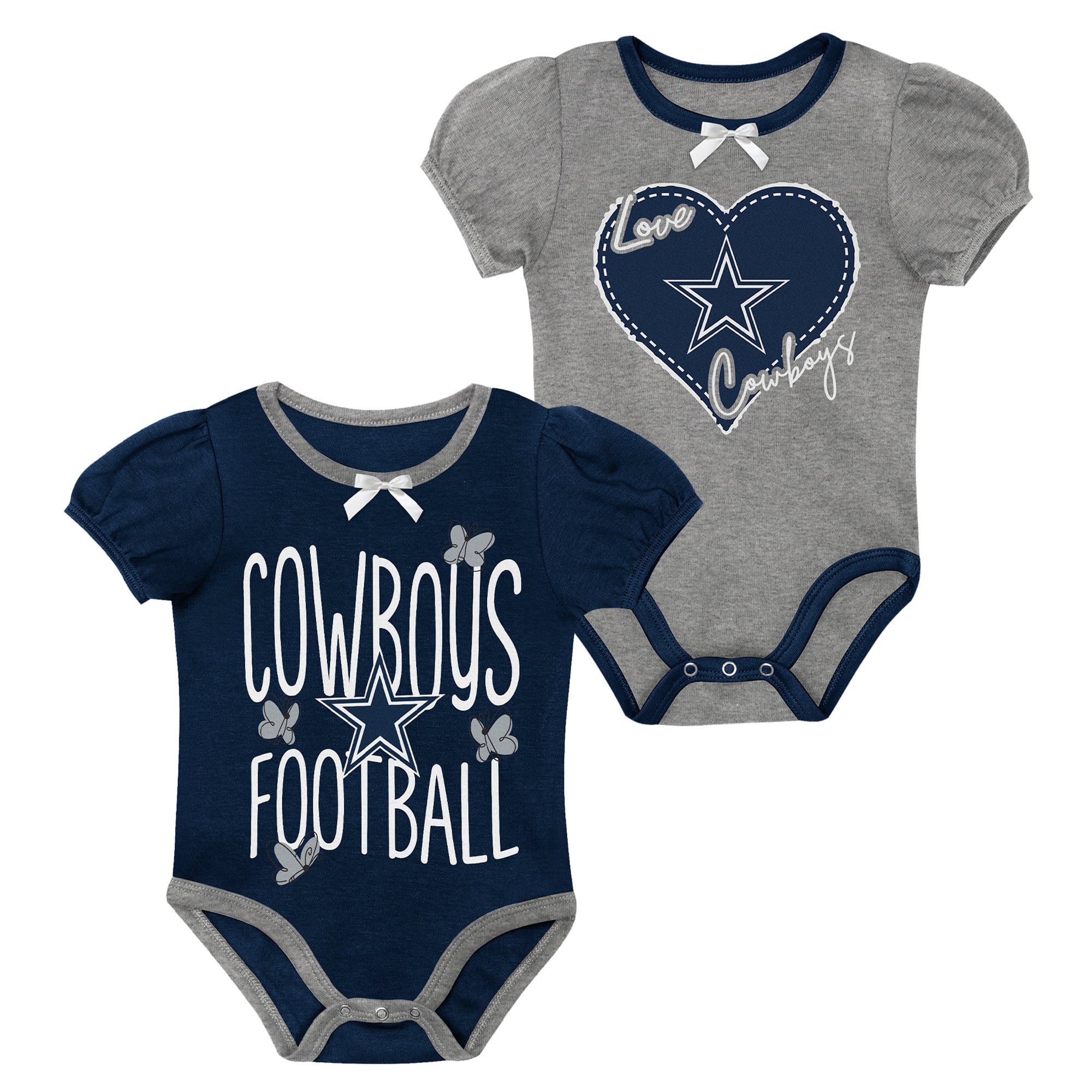 Ensemble deux pièces pour nouveau-né Outerstuff Navy Dallas Cowboys Star Power Creeper