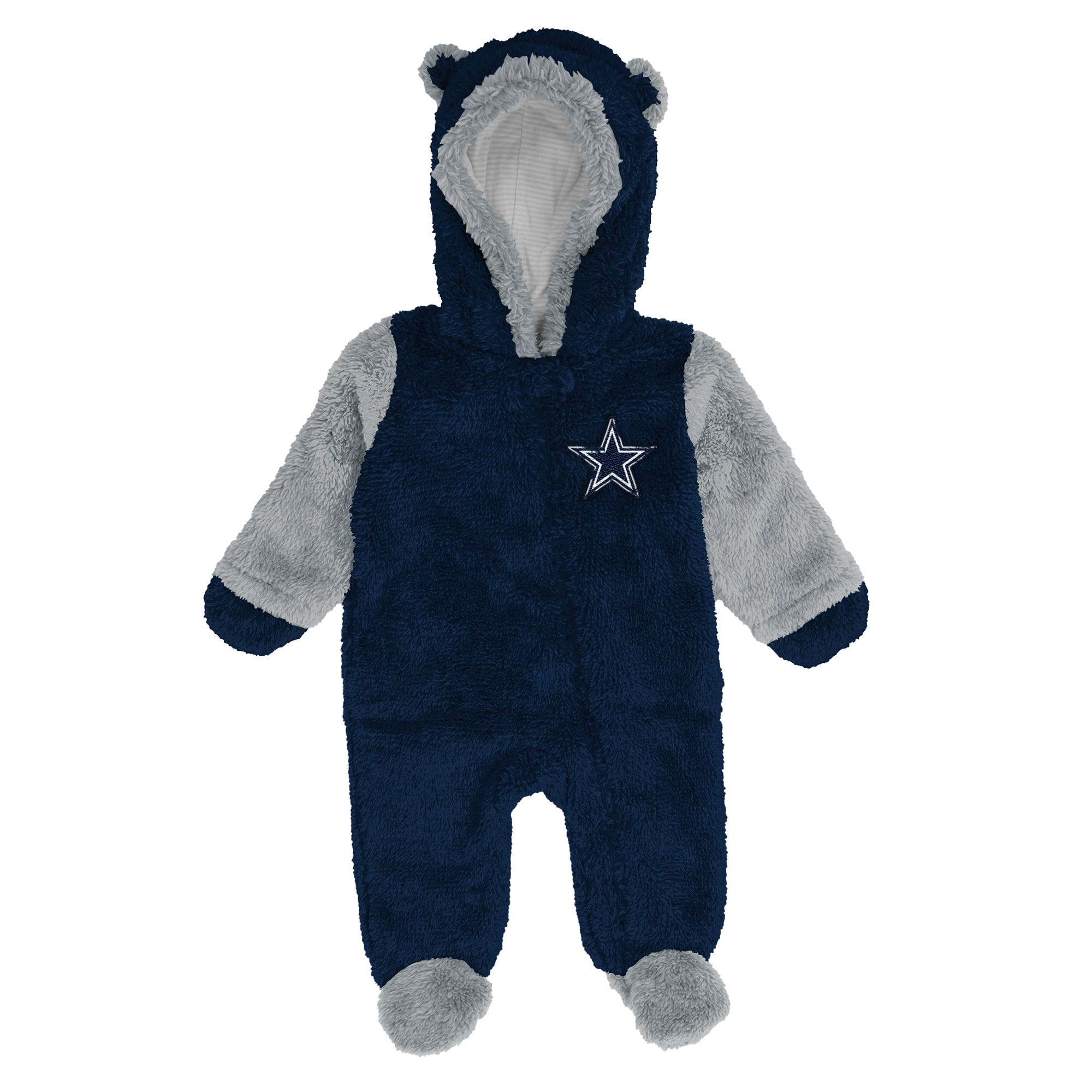 Newborn Outerstuff  Navy Dallas Cowboys Stay Napping Teddy Bunting Pram