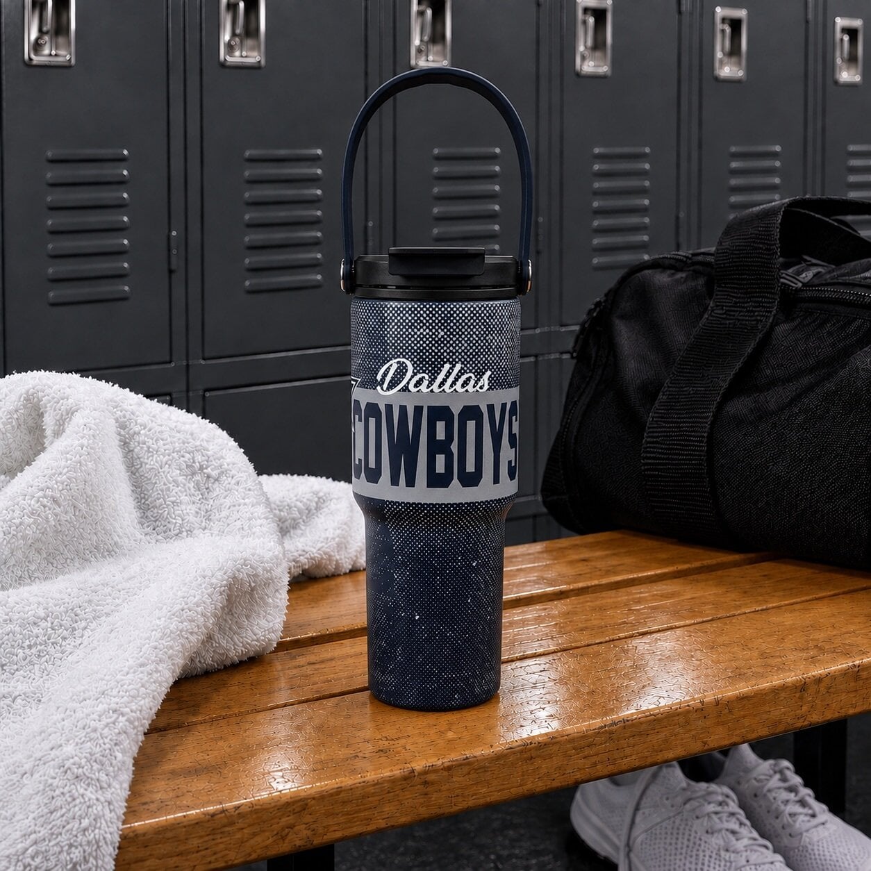 Pegasus Dallas Cowboys 24oz. Speckled Gradient Stainless Steel Dual Top Water Bottle