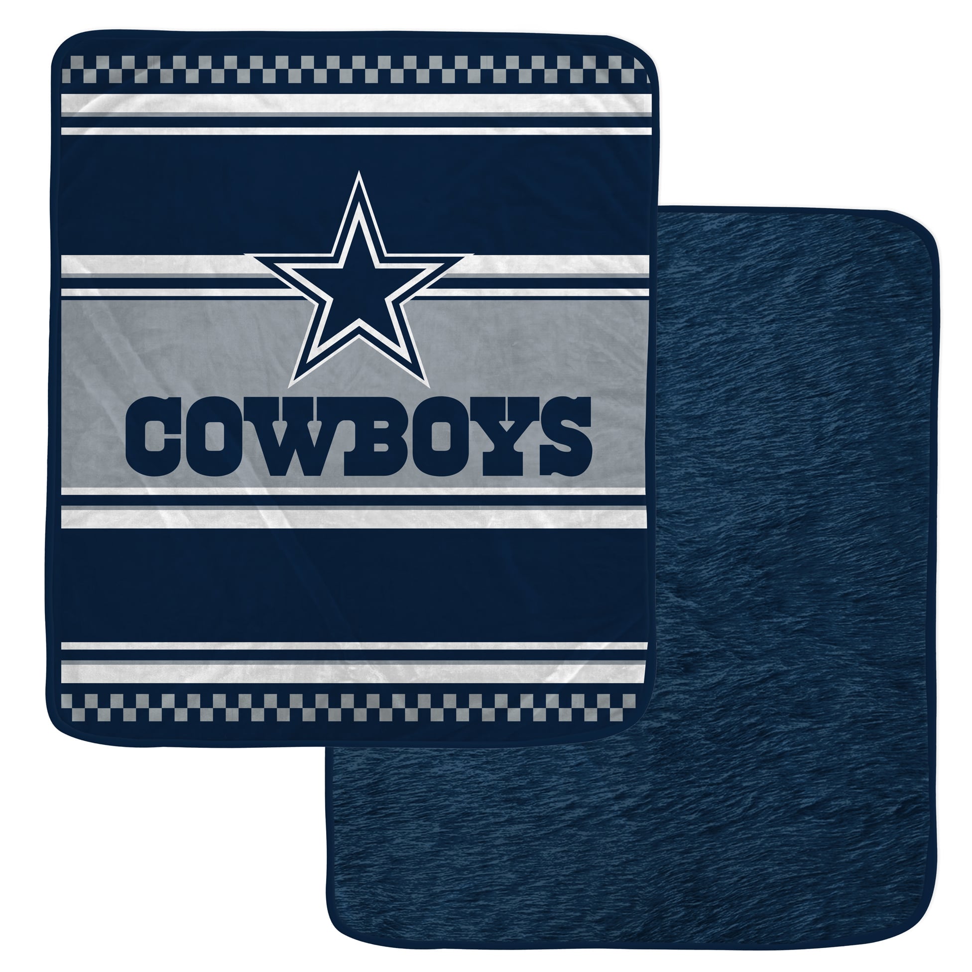 Couverture en fausse fourrure à carreaux Pegasus Dallas Cowboys 60" x 70"