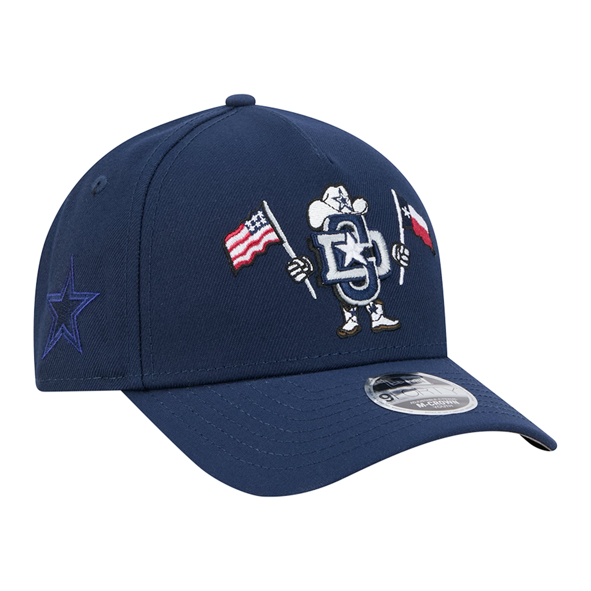 Casquette ajustable New Era 9FORTY bleu marine Dallas Cowboys pour enfants d'âge préscolaire
