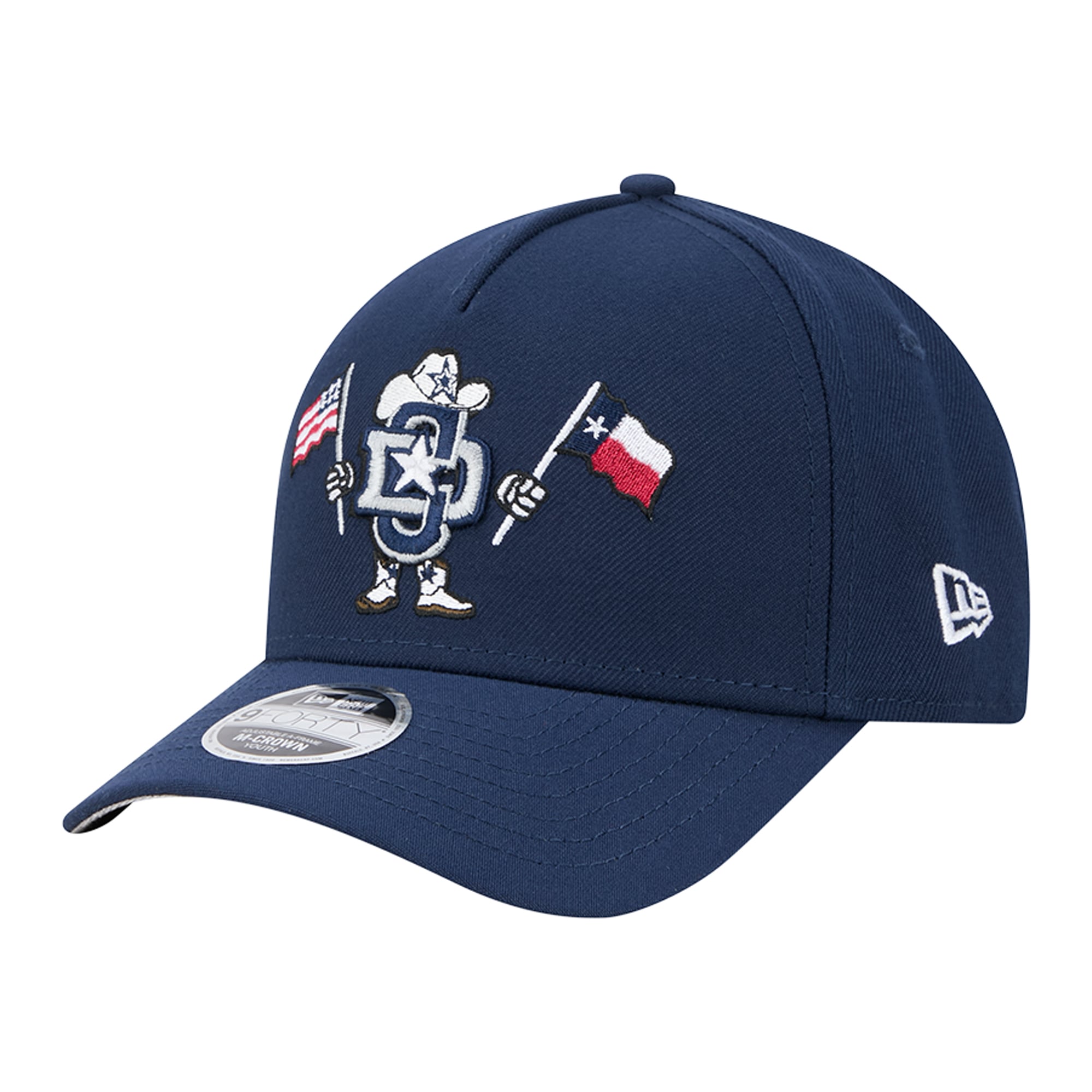 Casquette ajustable New Era 9FORTY bleu marine Dallas Cowboys pour enfants d'âge préscolaire