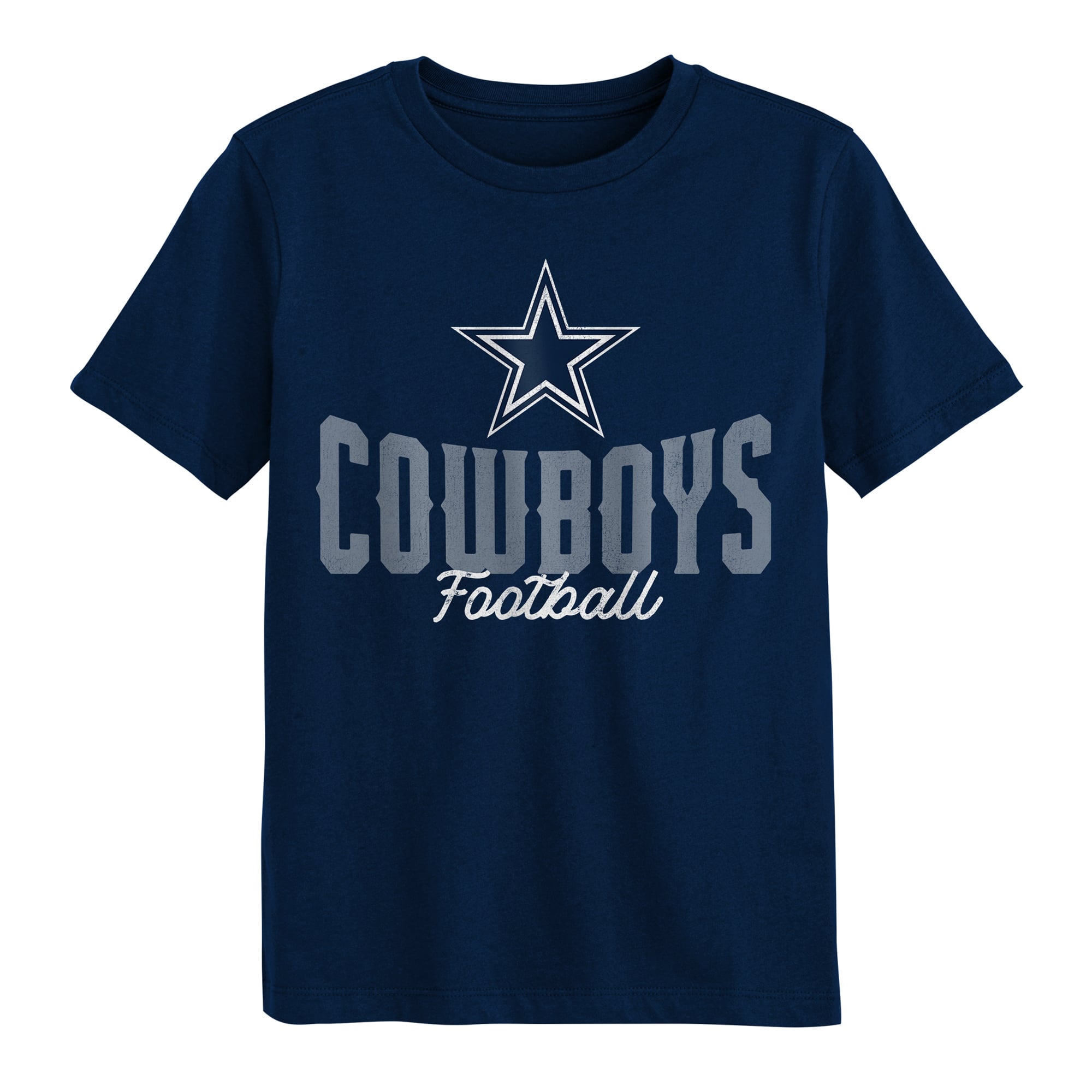T-shirt Outerstuff bleu marine Dallas Cowboys, choix numéro un pour les enfants d'âge préscolaire