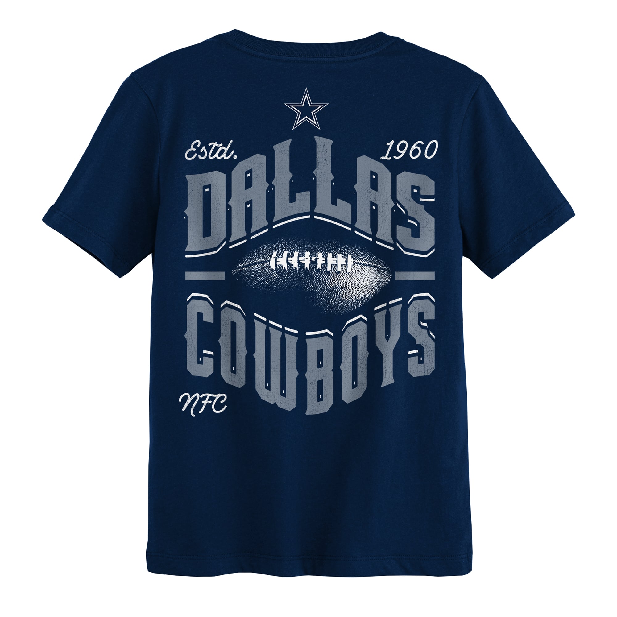 T-shirt Outerstuff bleu marine Dallas Cowboys, choix numéro un pour les enfants d'âge préscolaire