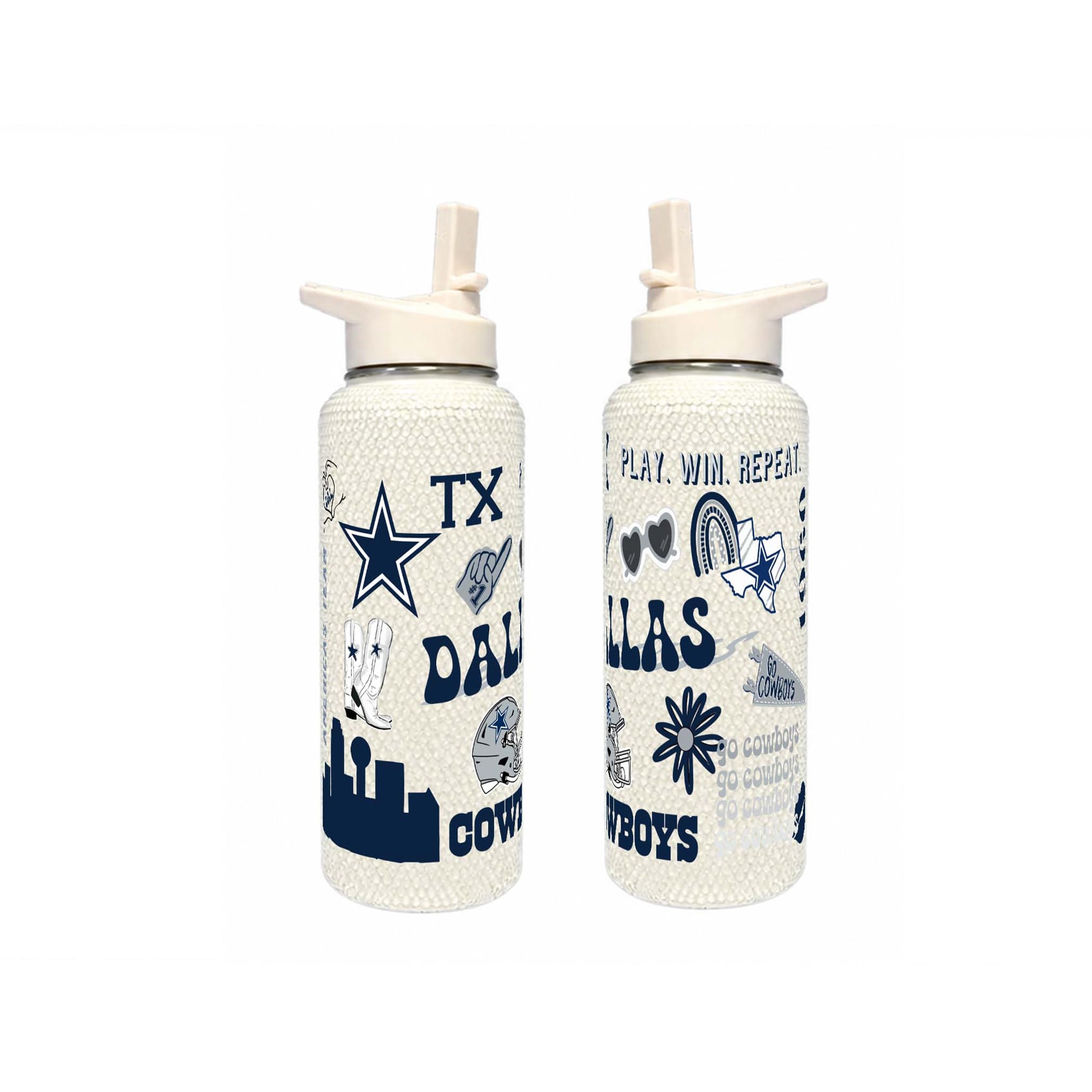 Bouteille Bling Quencher Dallas Cowboys de 1 litre (34 oz) de The Memory Company