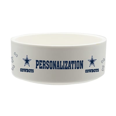 Dallas Cowboys The Memory Company 35oz. Personalized Ceramic Pet Bowl
