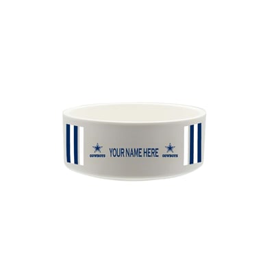 Dallas Cowboys The Memory Company 35oz. Personalized Ceramic Pet Bowl