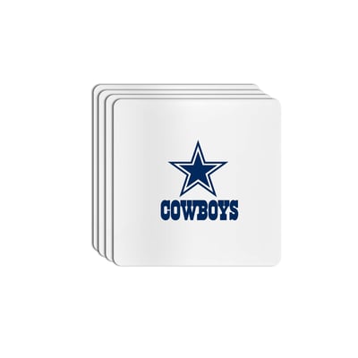Dallas Cowboys The Memory Company Square Ceramic Coaster Set