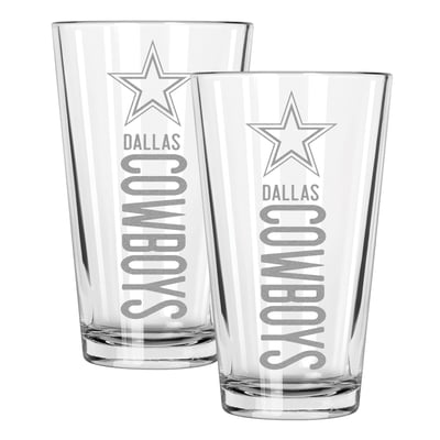 Dallas Cowboys The Memory Company Two-Piece 16oz. Pinnacle Pint Glass Set