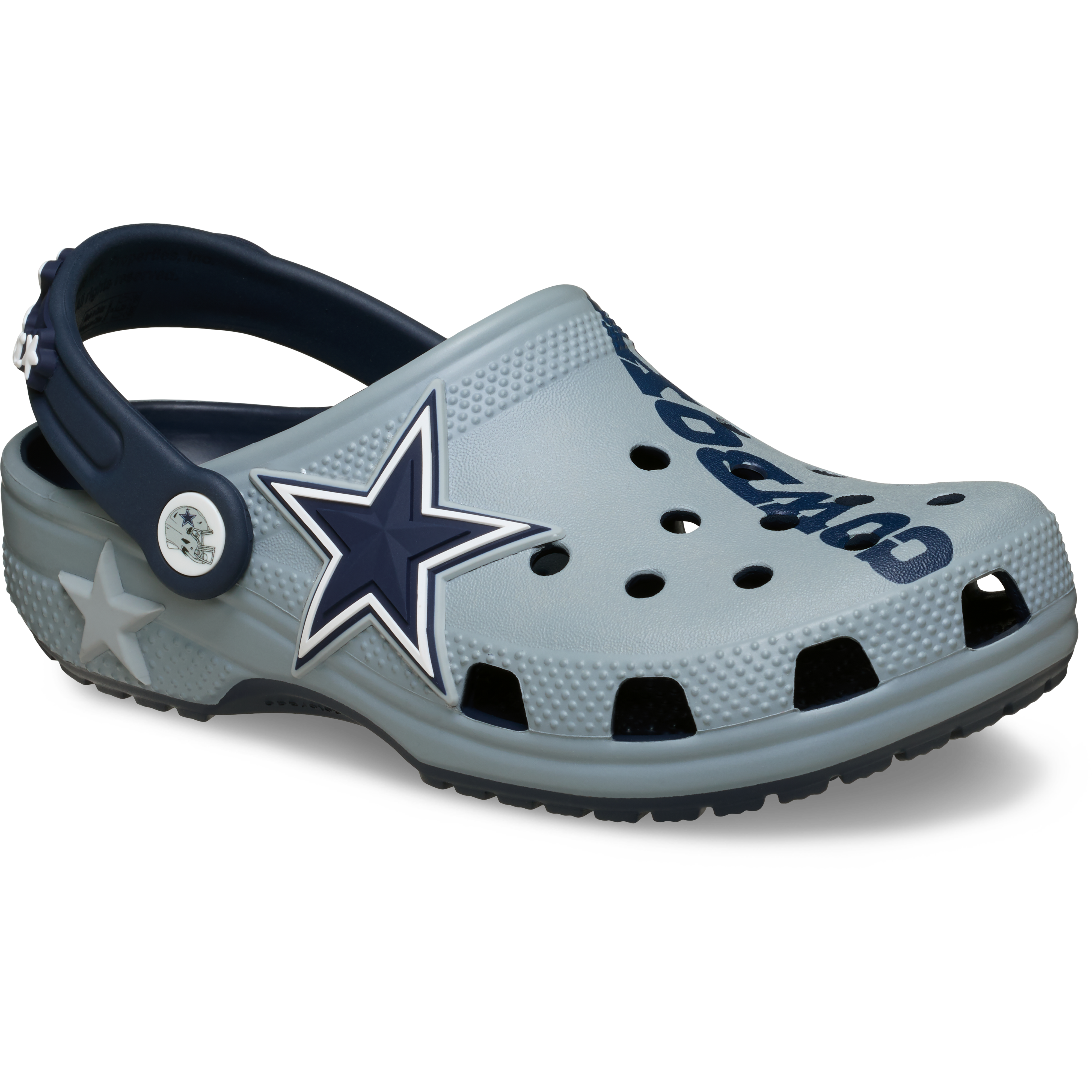 Toddler Crocs  Gray Dallas Cowboys Classic Clog