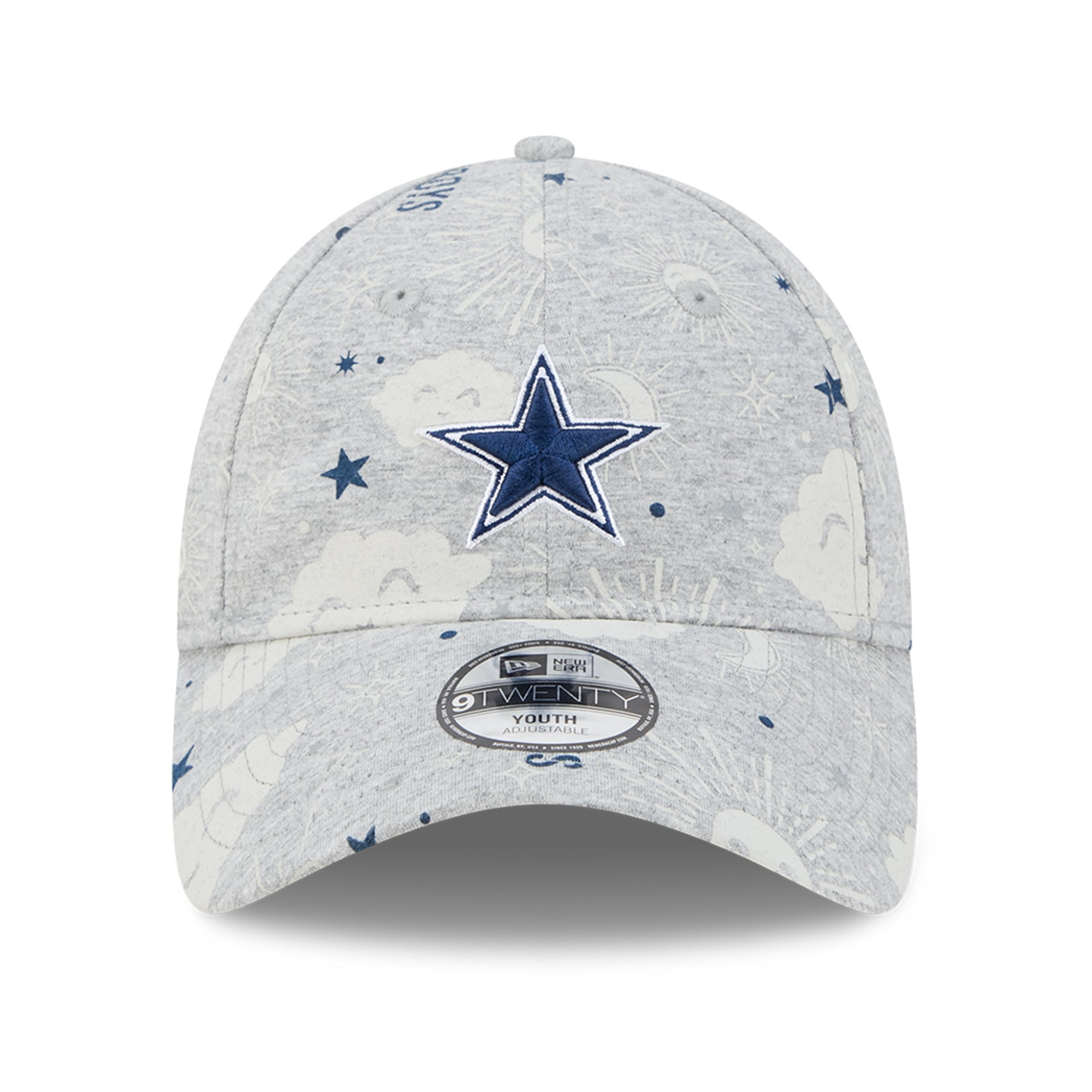Casquette ajustable New Era pour tout-petit, grise, Dallas Cowboys Sky 9TWENTY