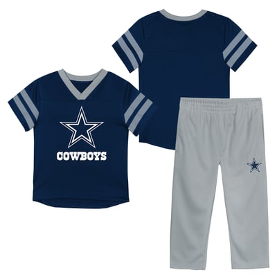  Dallas Cowboys Outerstuff Toddler Redzone Jersey Top and Pant Set - Navy