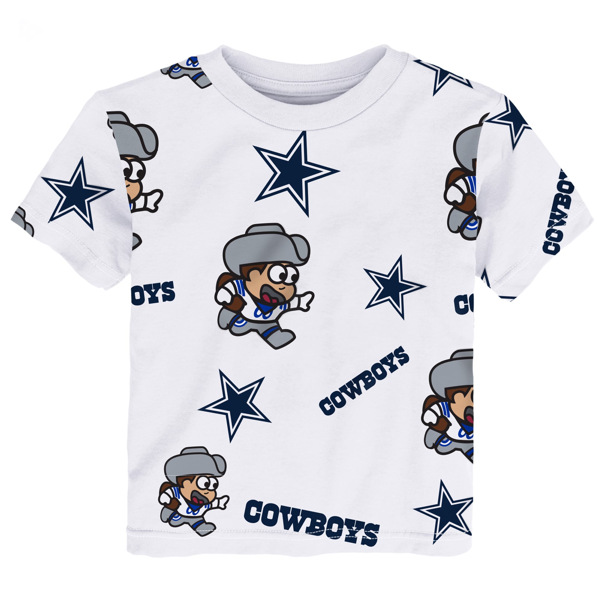 T-shirt de jeu blanc Outerstuff pour tout-petits, mascotte des Dallas Cowboys